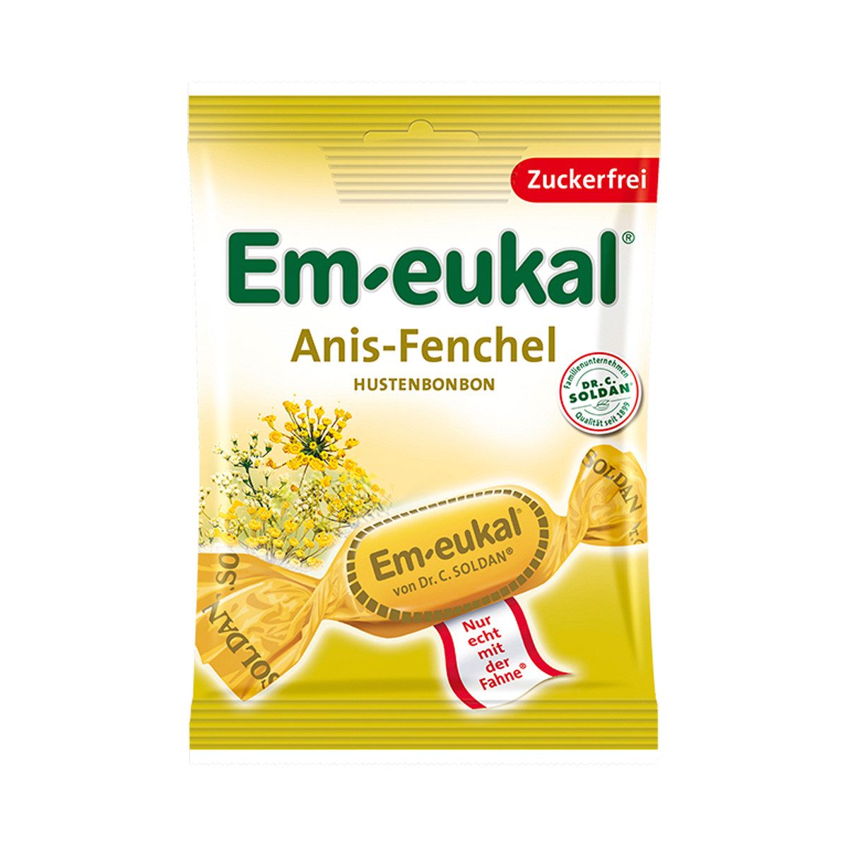 Em-eukal Süßigkeit, Em eukal Anis Fenchel Hustenbonbons mit Vitamin C zuckerfrei 75g
