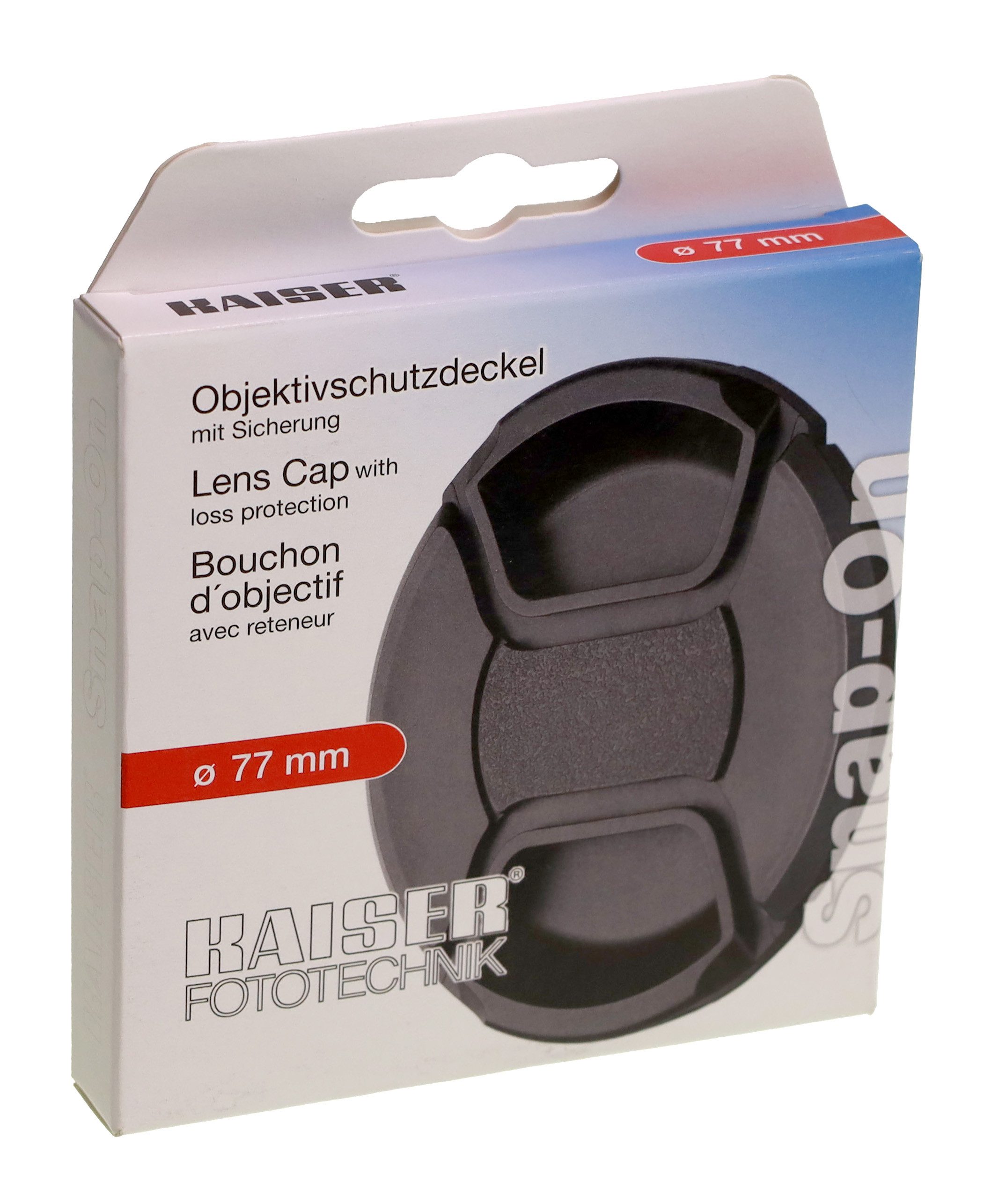 Objektivdeckel Kaiser 6840 Objektivdeckel Snap-On 77mm