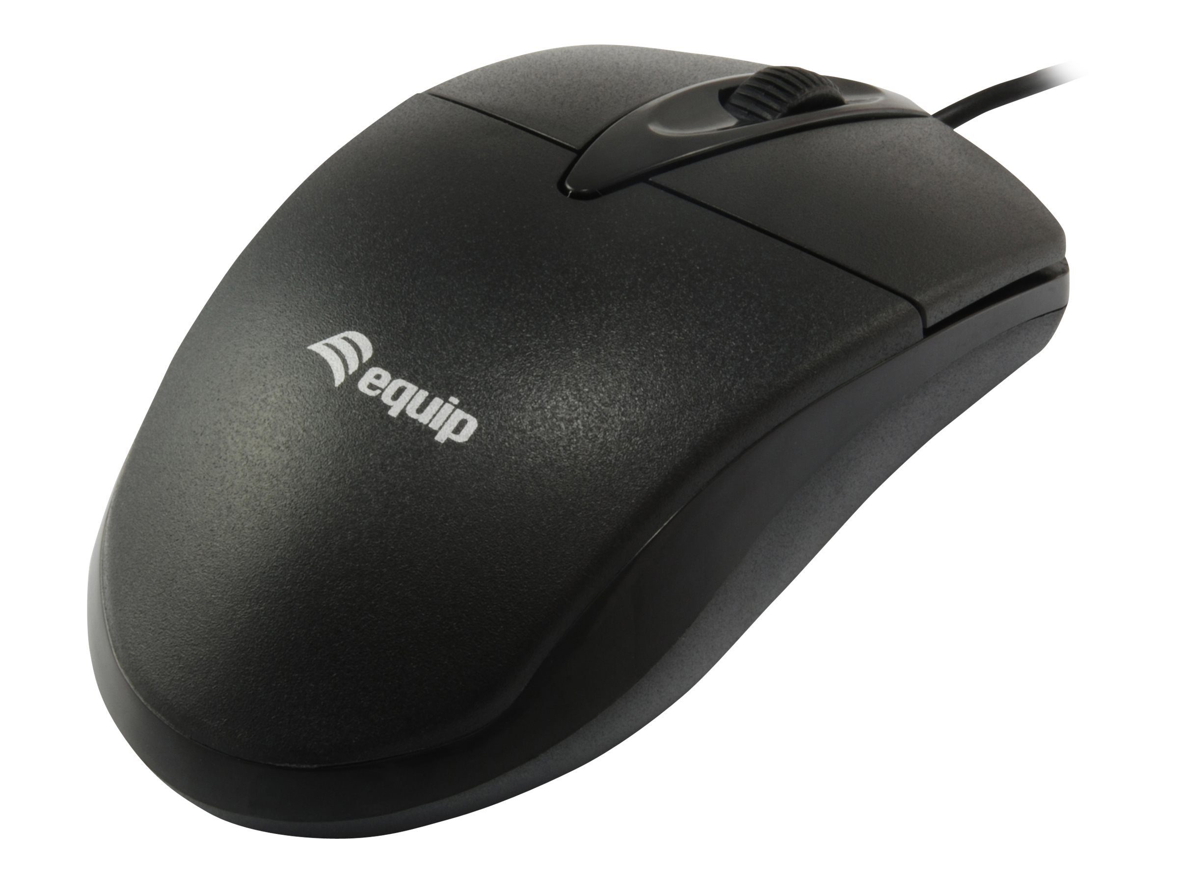 EQUIP Optische Tischmaus, Kabel, schwarz / 245102 Maus