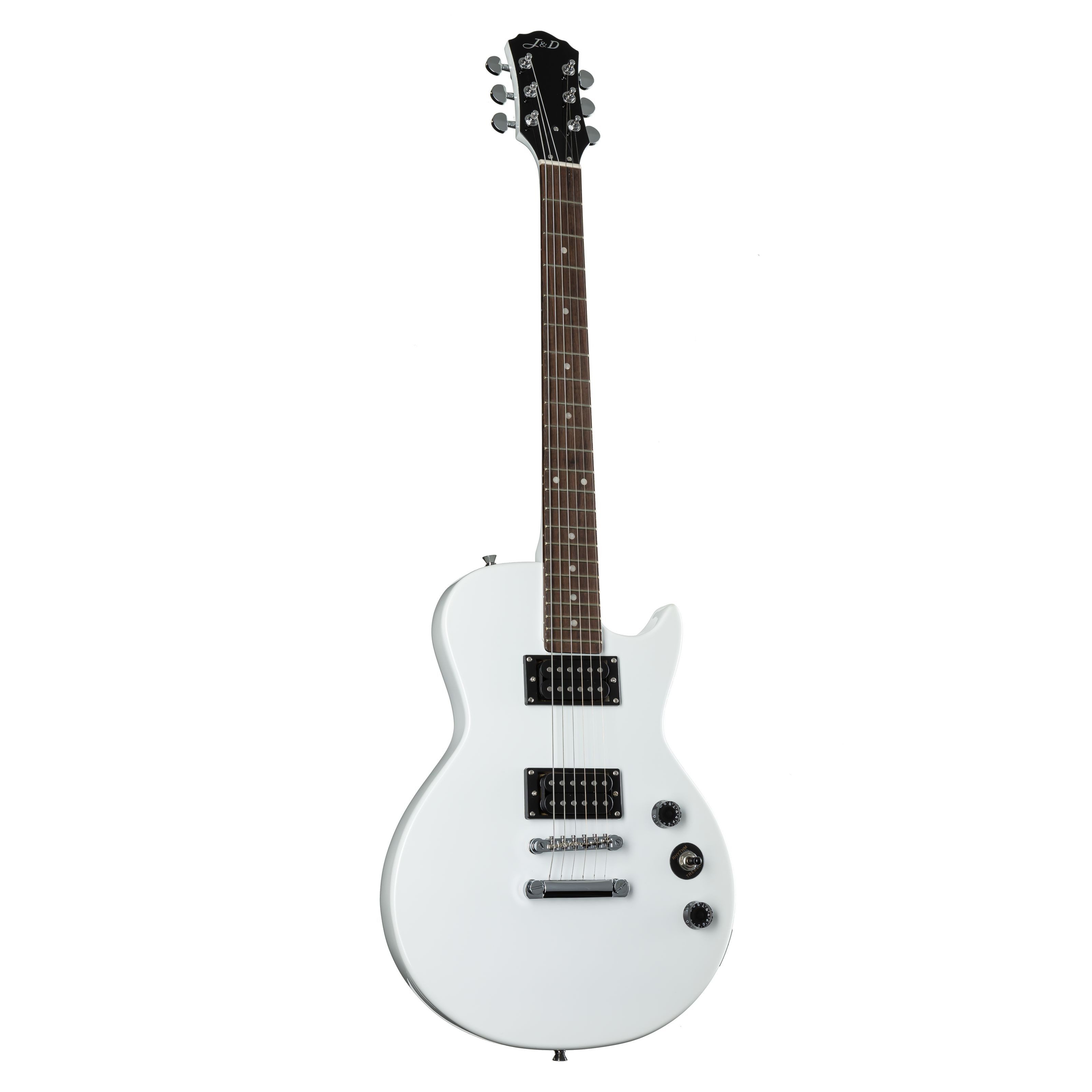 J & D E-Gitarre, E-Gitarren, Single Cut Modelle, L80 II White - Single Cut E-Gitarre