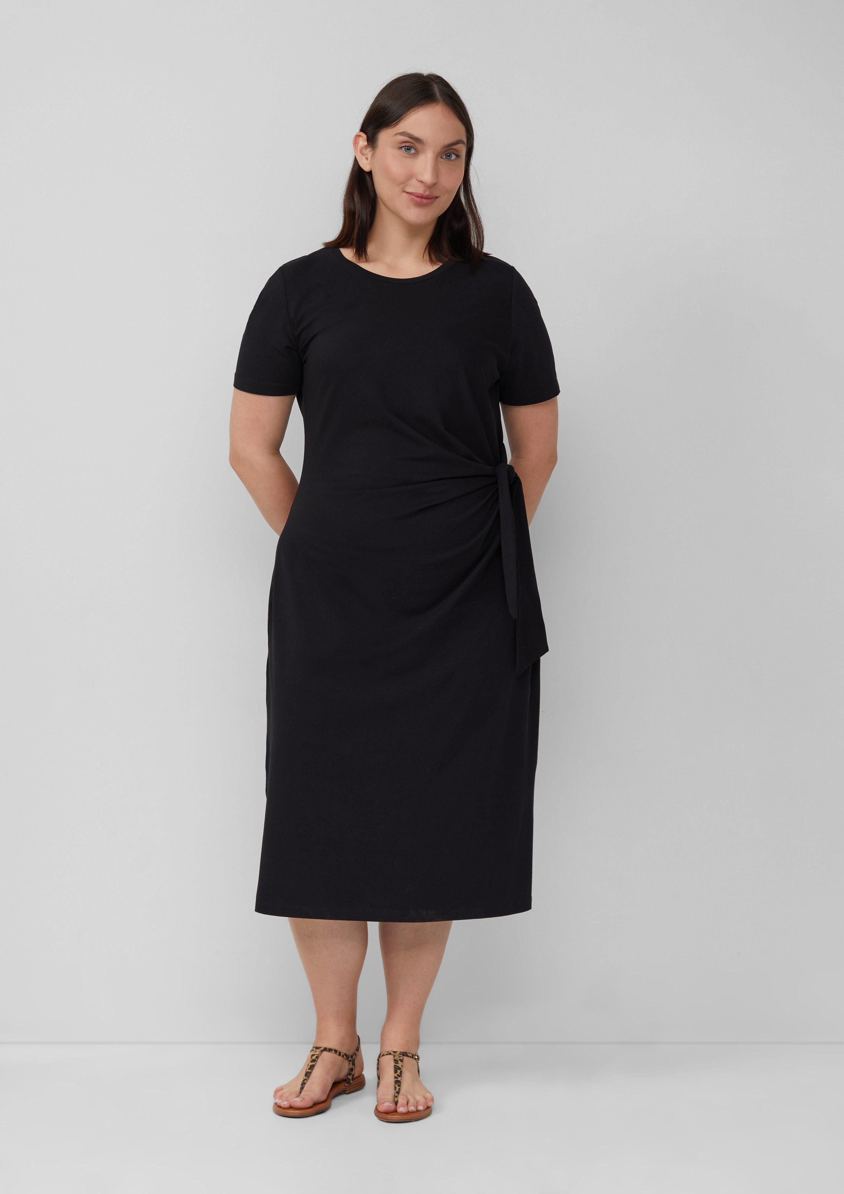 s.Oliver Maxikleid Jersey-Kleid mit Knotendetail und günstig online kaufen