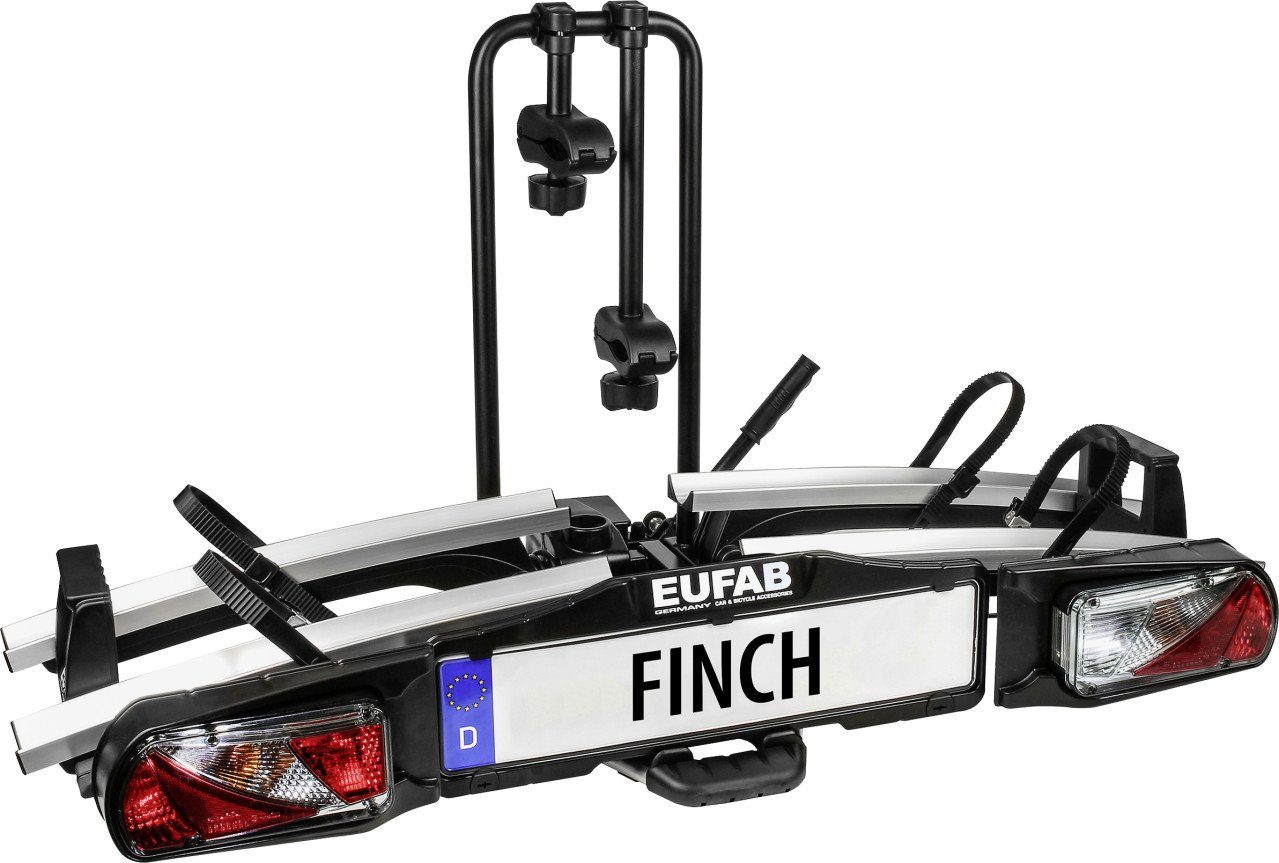 EUFAB Heckfahrradträger EUFAB Fahrradheckträger Finch für 2 Fahrräder