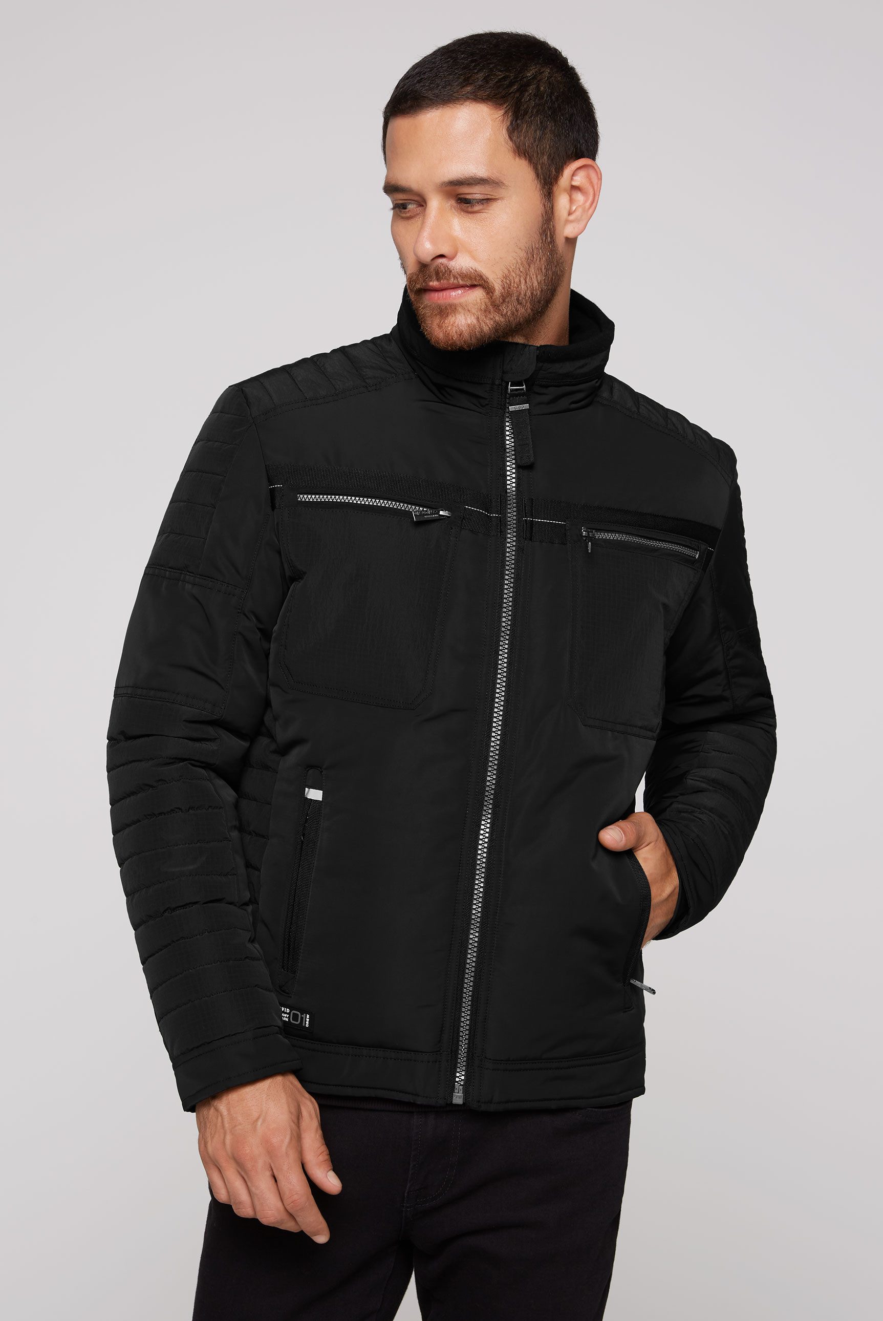 CAMP DAVID Winterjacke im Biker-Design