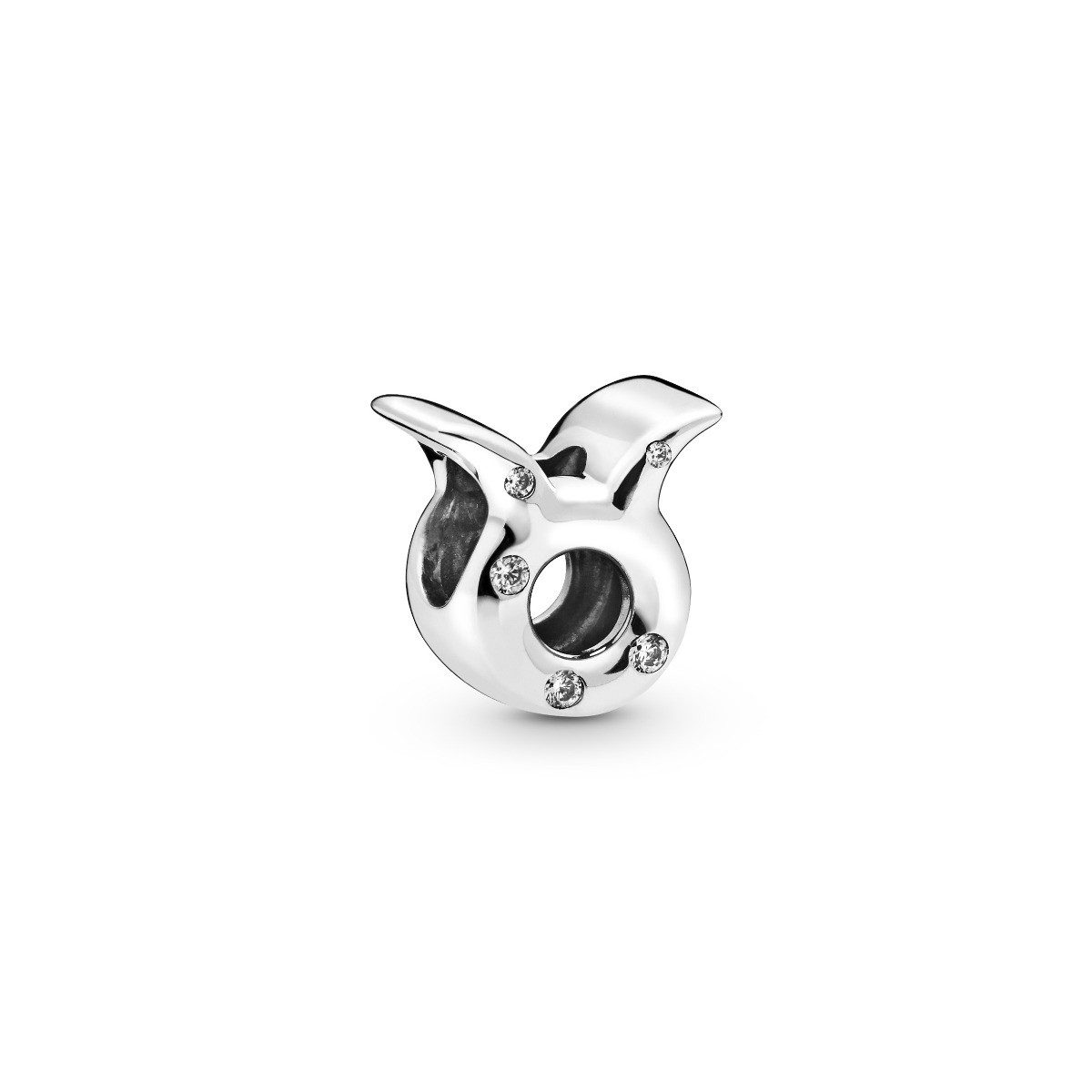 Bead 798418C01 Charm Damen Funkelnder Stier Sterling-Silber