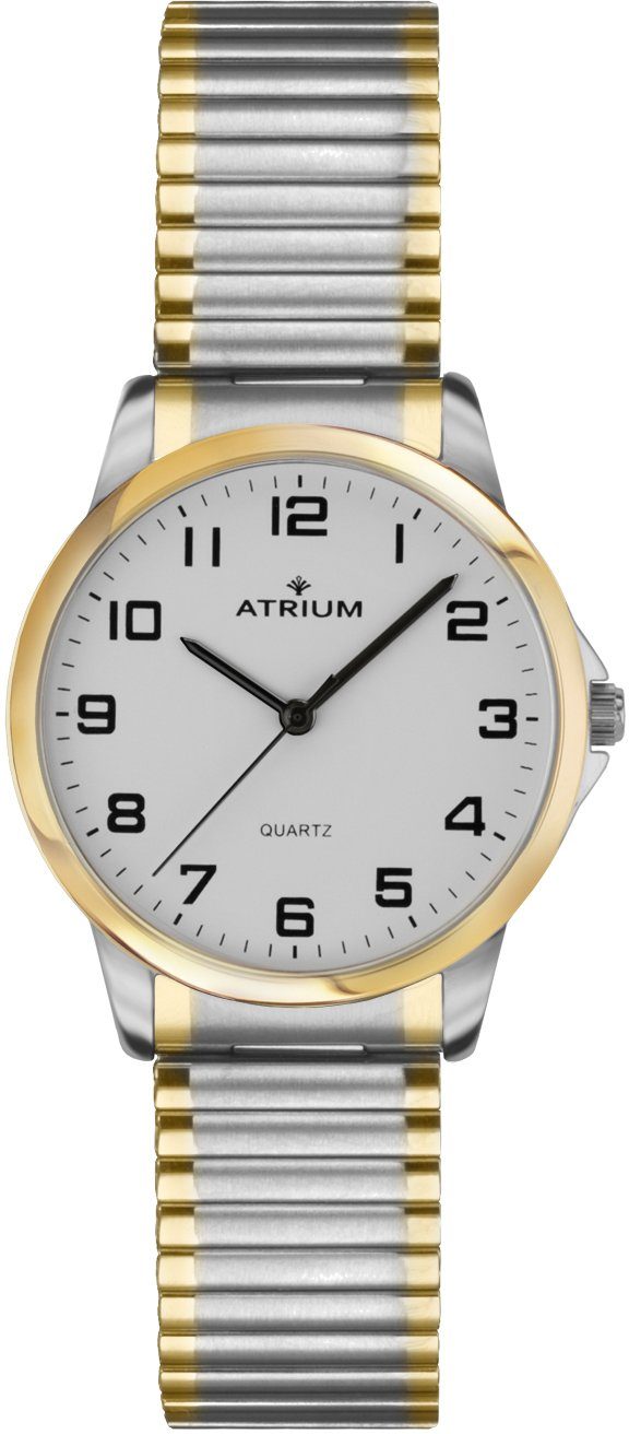Atrium Quarzuhr A37-64, Armbanduhr, Damenuhr, Flexband, Zugband