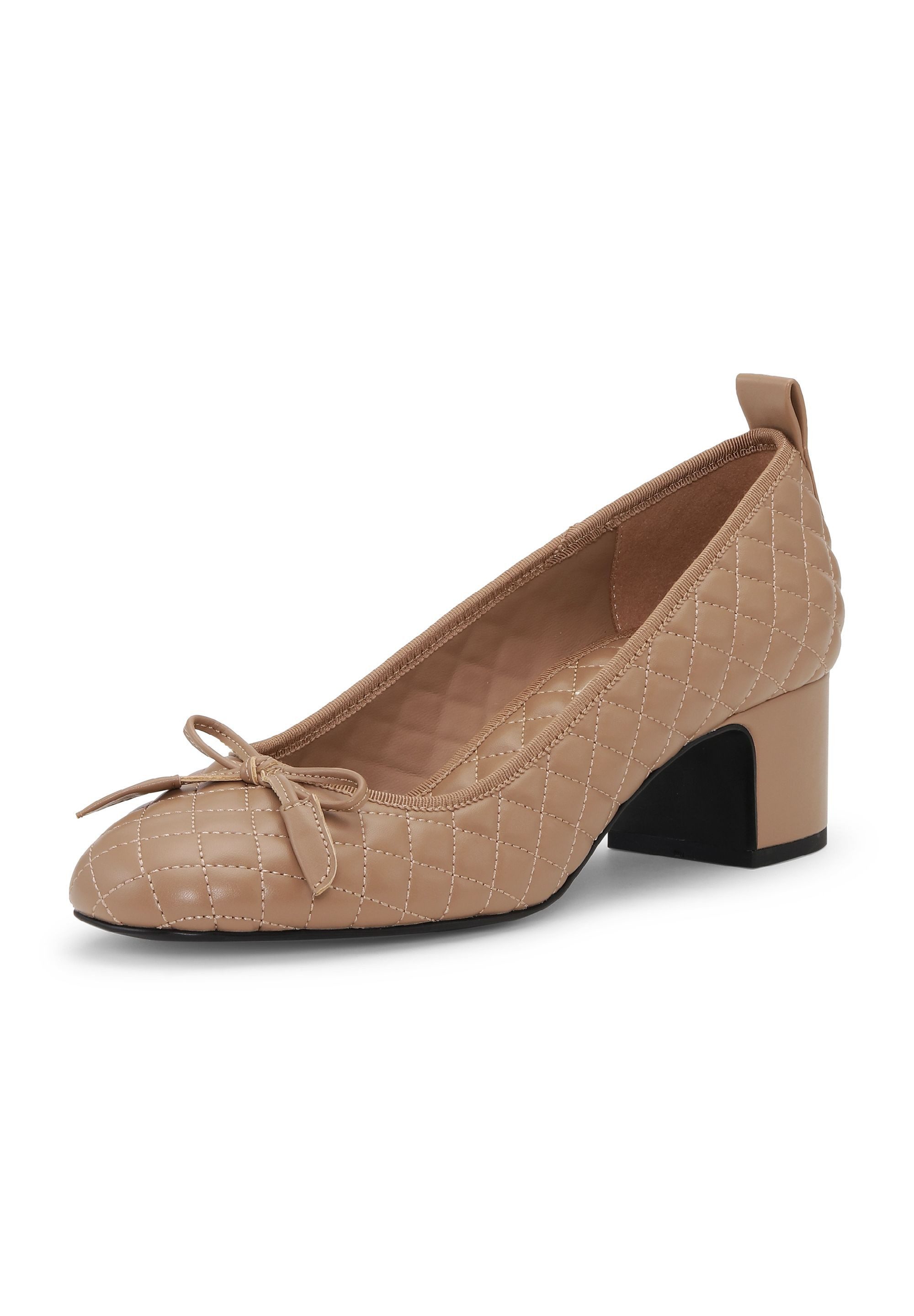 Ilse Jacobsen ALTURA03 Ballerina Eleganter bequemer Stepp-Ballerina mit Schleife und hohem Absatz