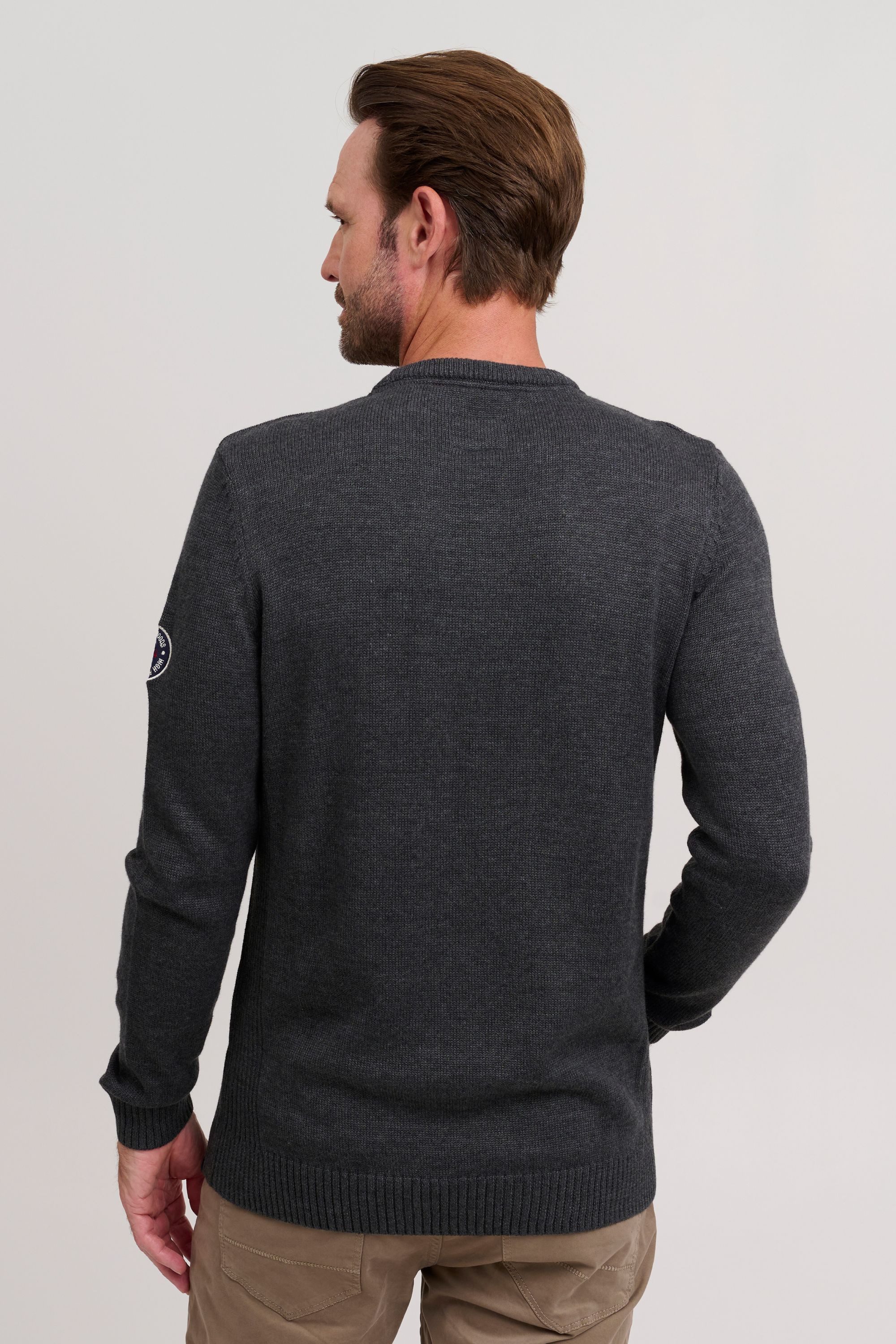 FQ1924 Strickpullover FQErlo Strickpullover mit Rundhalsausschnitt