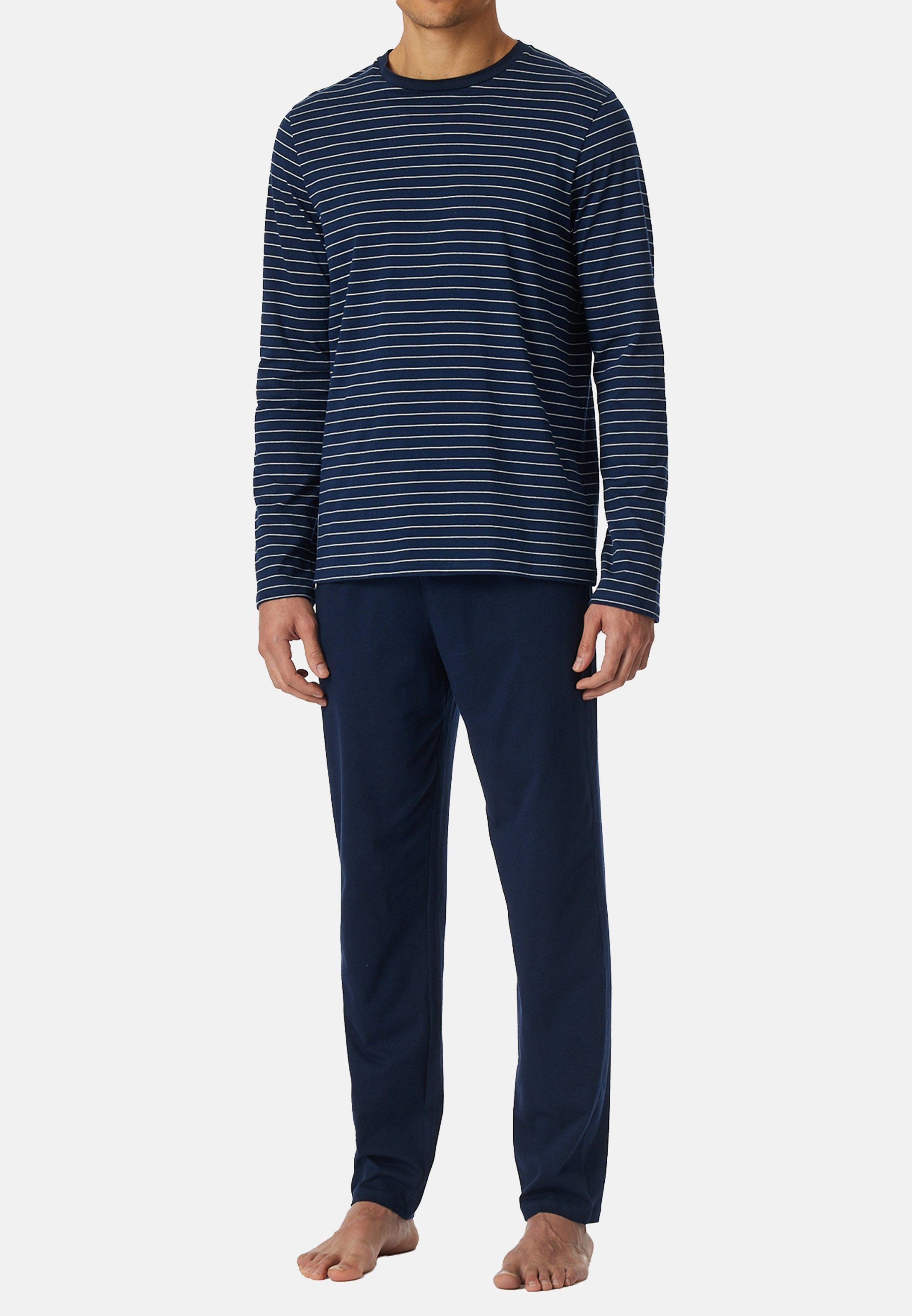 Schiesser Pyjama Casual Essentials (Set, 2 tlg) Schlafanzug - Baumwolle - A günstig online kaufen