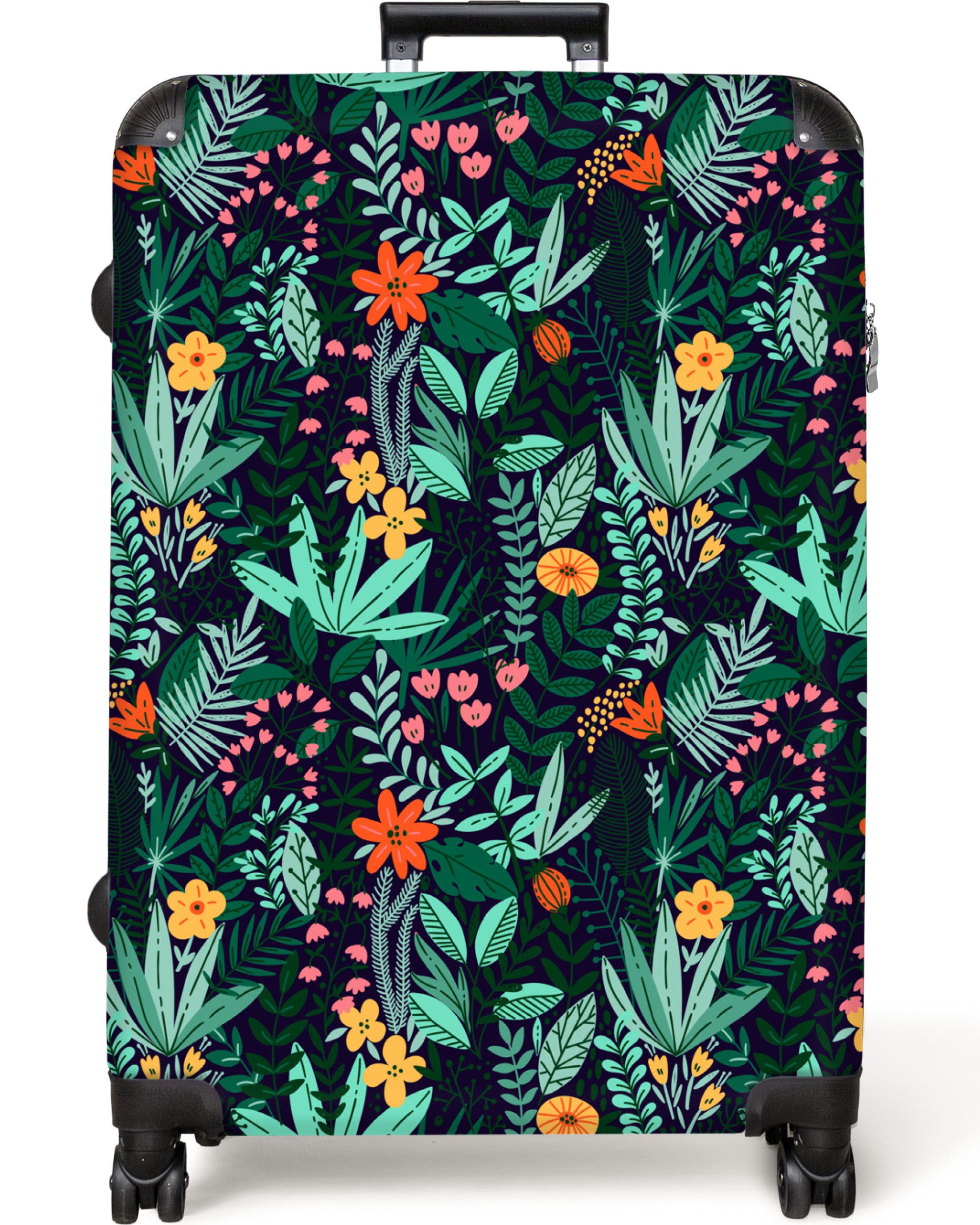 NoBoringSuitcases.com© Hartschalen-Trolley Pflanzen - Blumen - günstig online kaufen