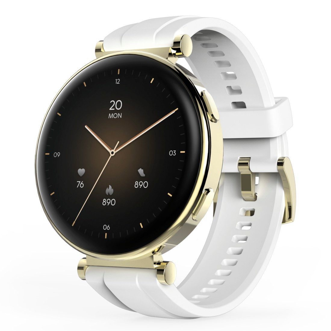 Hama HAMA 7000 Smartwatch 1.32“ AMOLED Telefonfunktion wasserdicht Gold Smartwatch