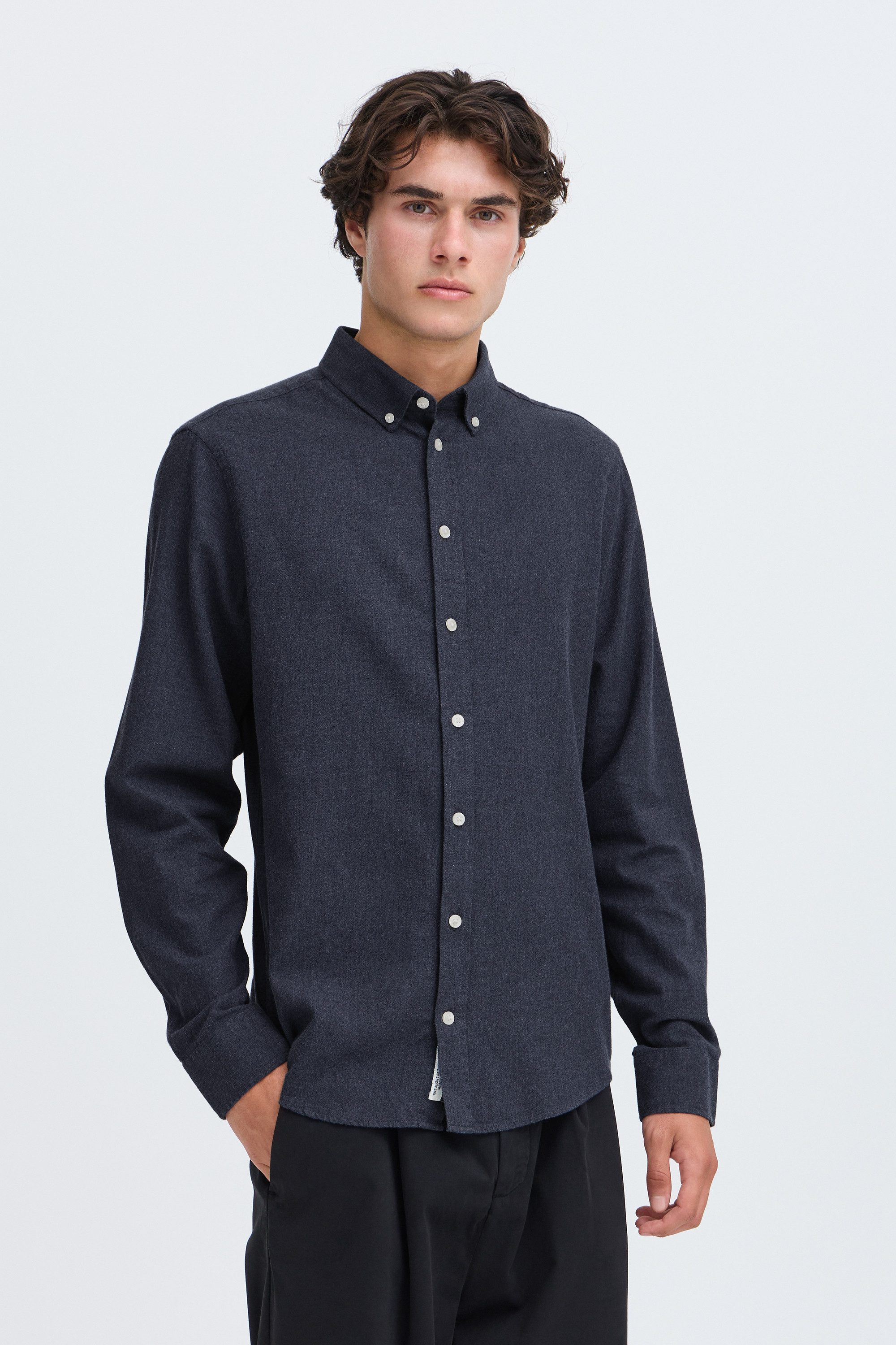 Casual Friday Langarmhemd CFAnton Modisches Hemd mit Knopfleiste