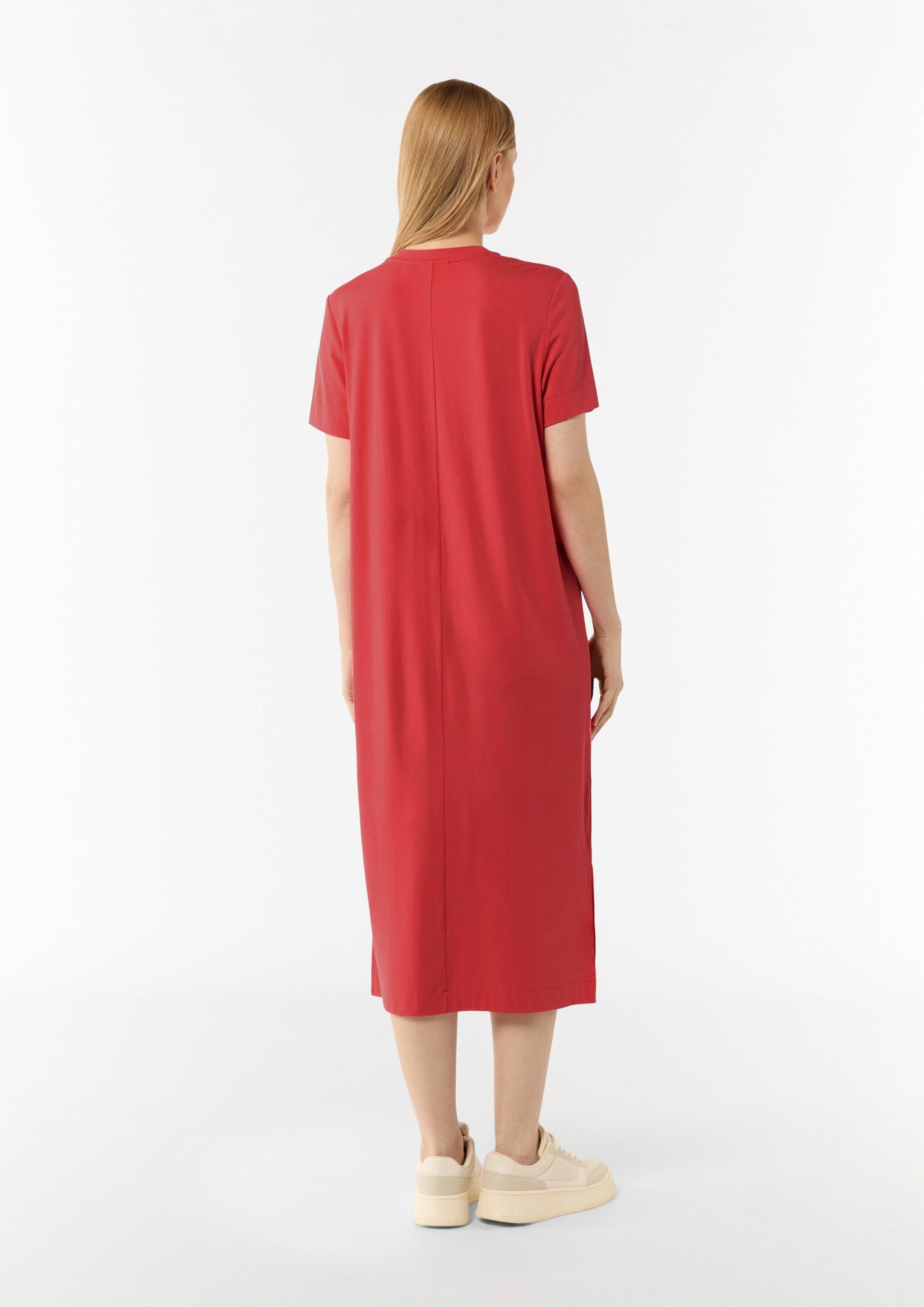 comma Midikleid Kleid Kleid mit Rundhalsausschnitt