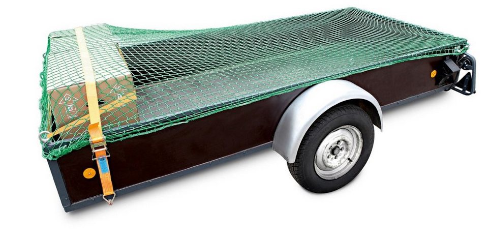 Kraft Werkzeuge Laubschutznetz Anhänger-Netz 220 x 150 cm grün (1 Stück),  Extra hohe Reißfestigkeit