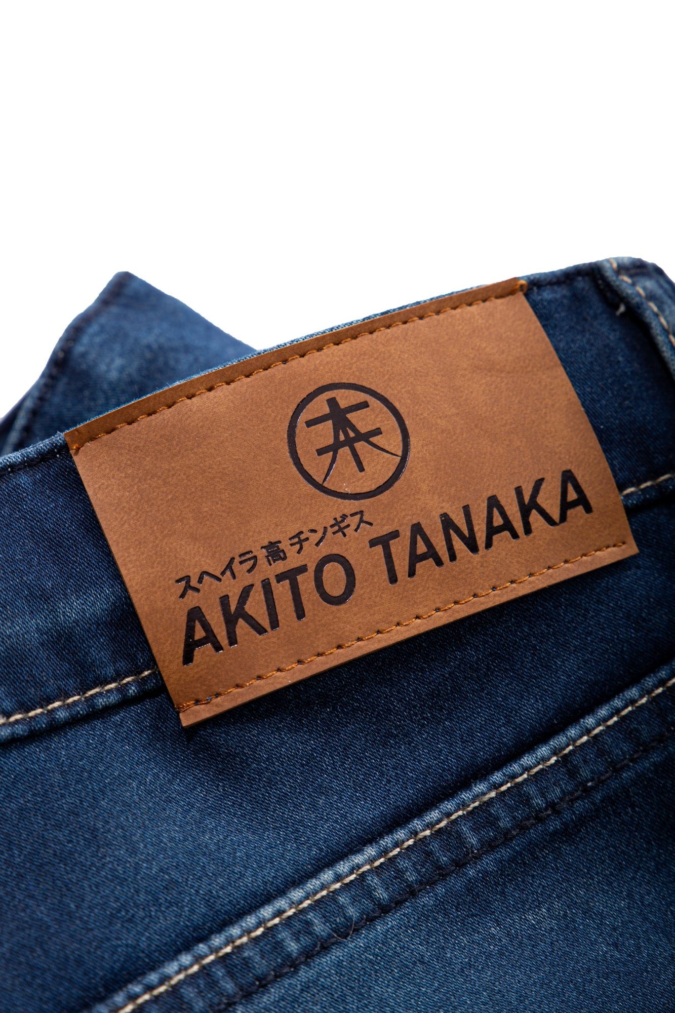 Jeansshorts Shorts elastische Akito Tanaka dunkelblau Jogg