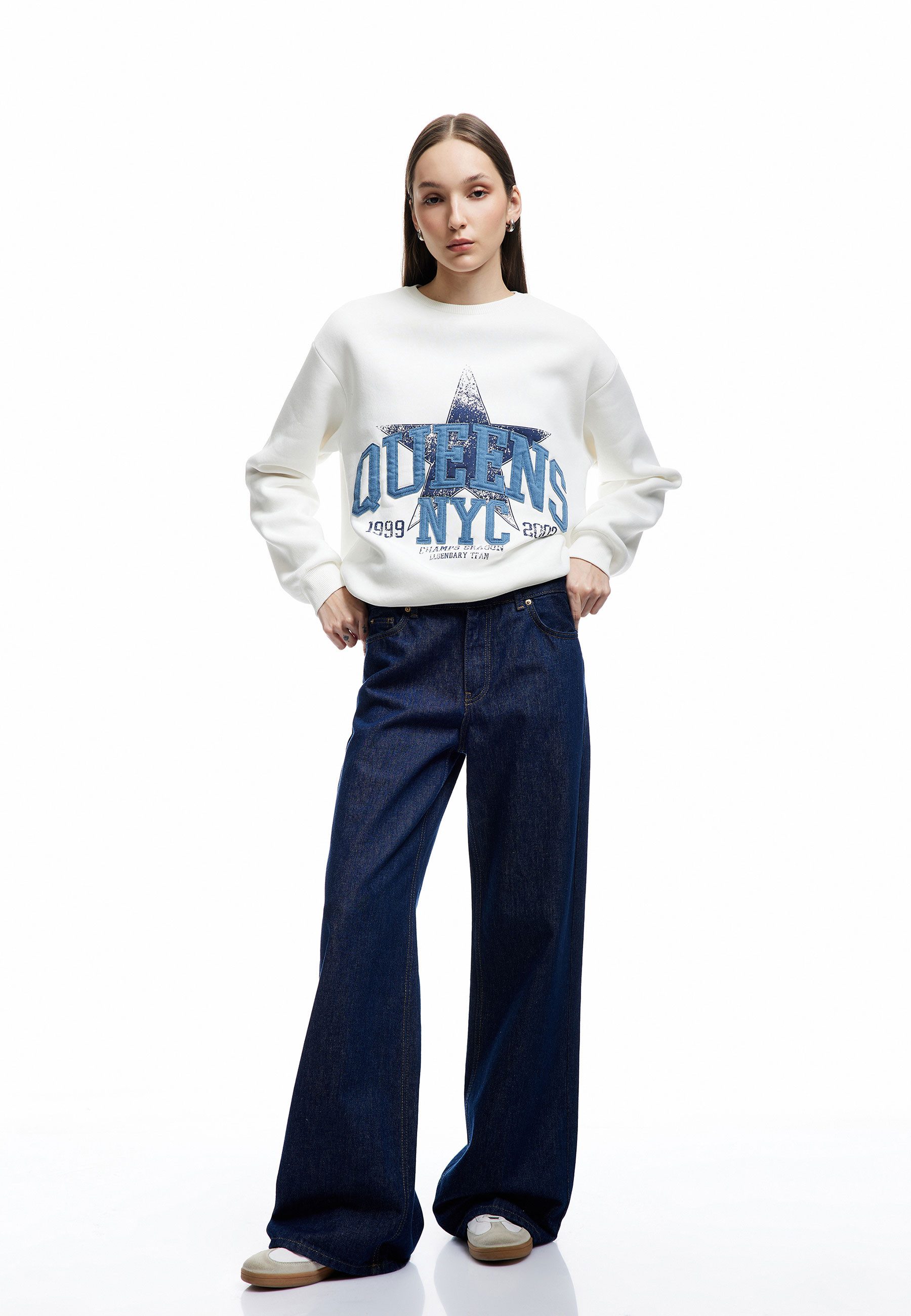 Koton Sweatshirt Rundhalsausschnitt Mit Aufdruck Sweatshirt