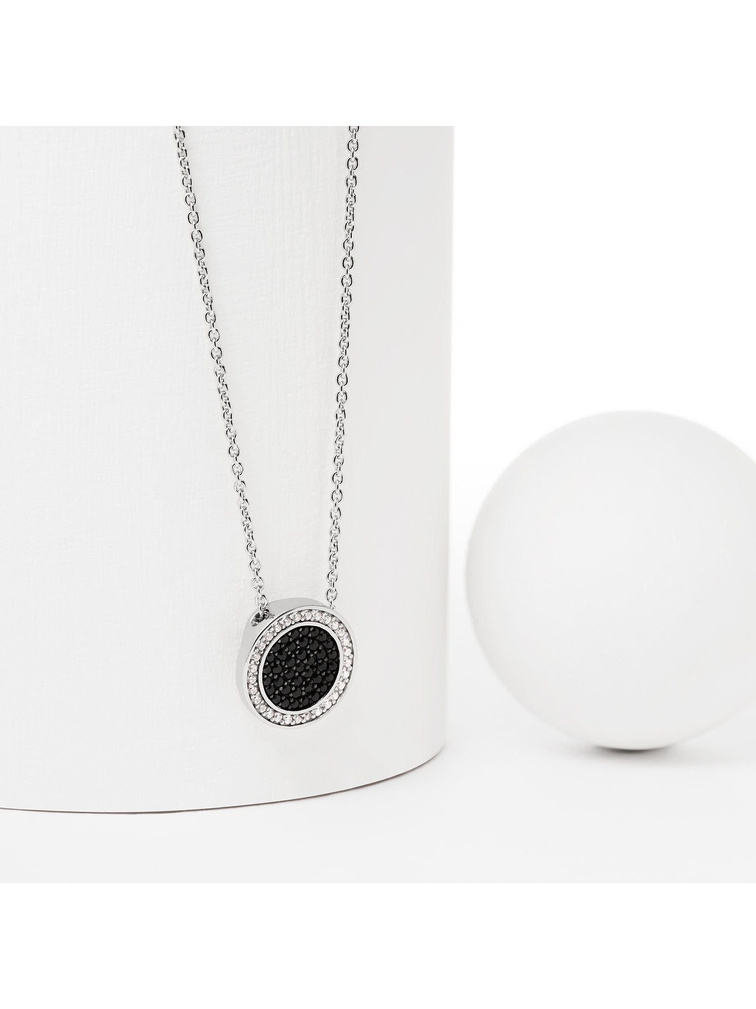 JETTE Silberkette JETTE Damen-Kette 925er Silber 29 Zirkonia, ESSENCE