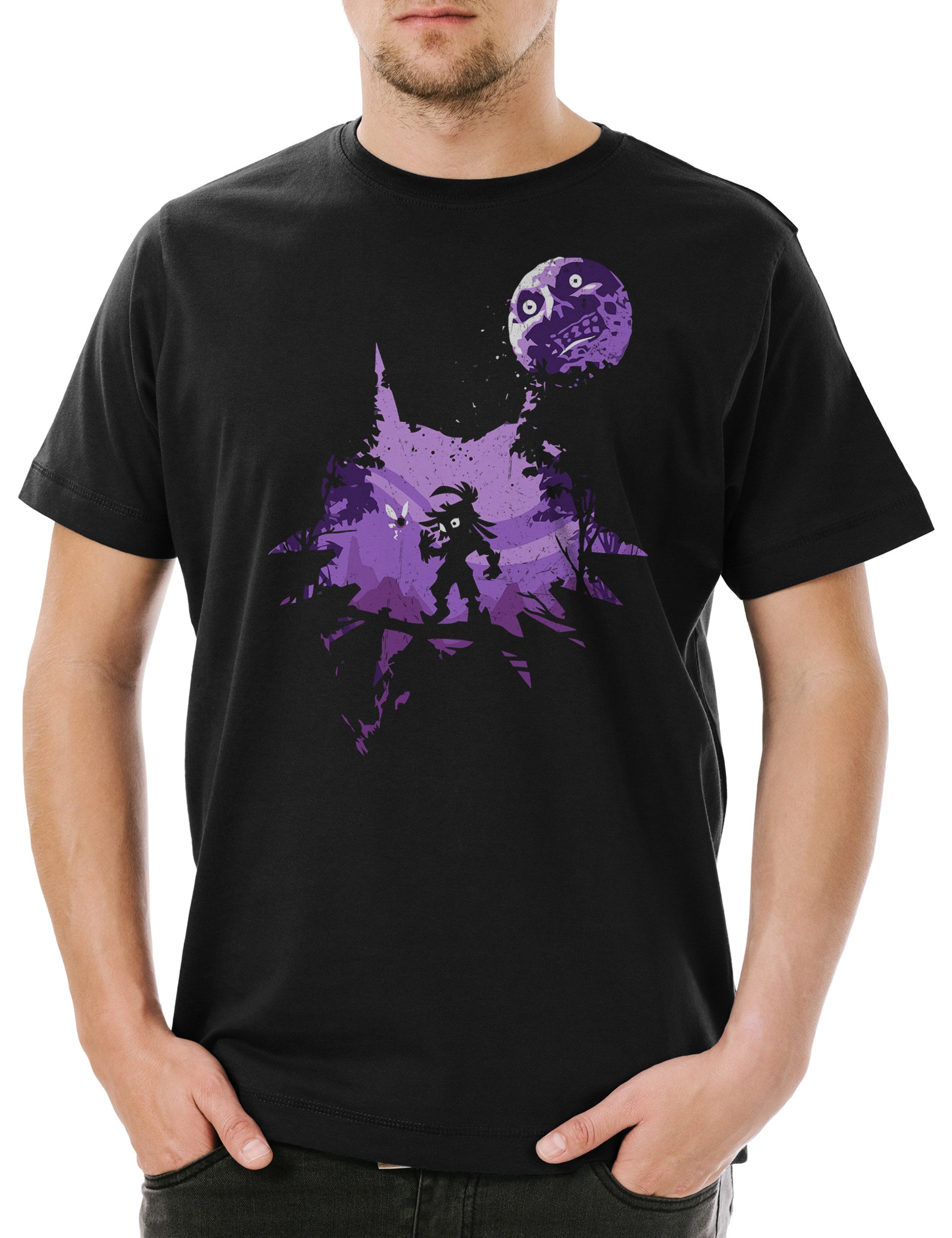 Urban Backwoods Print-Shirt Anime Mask Herren günstig online kaufen