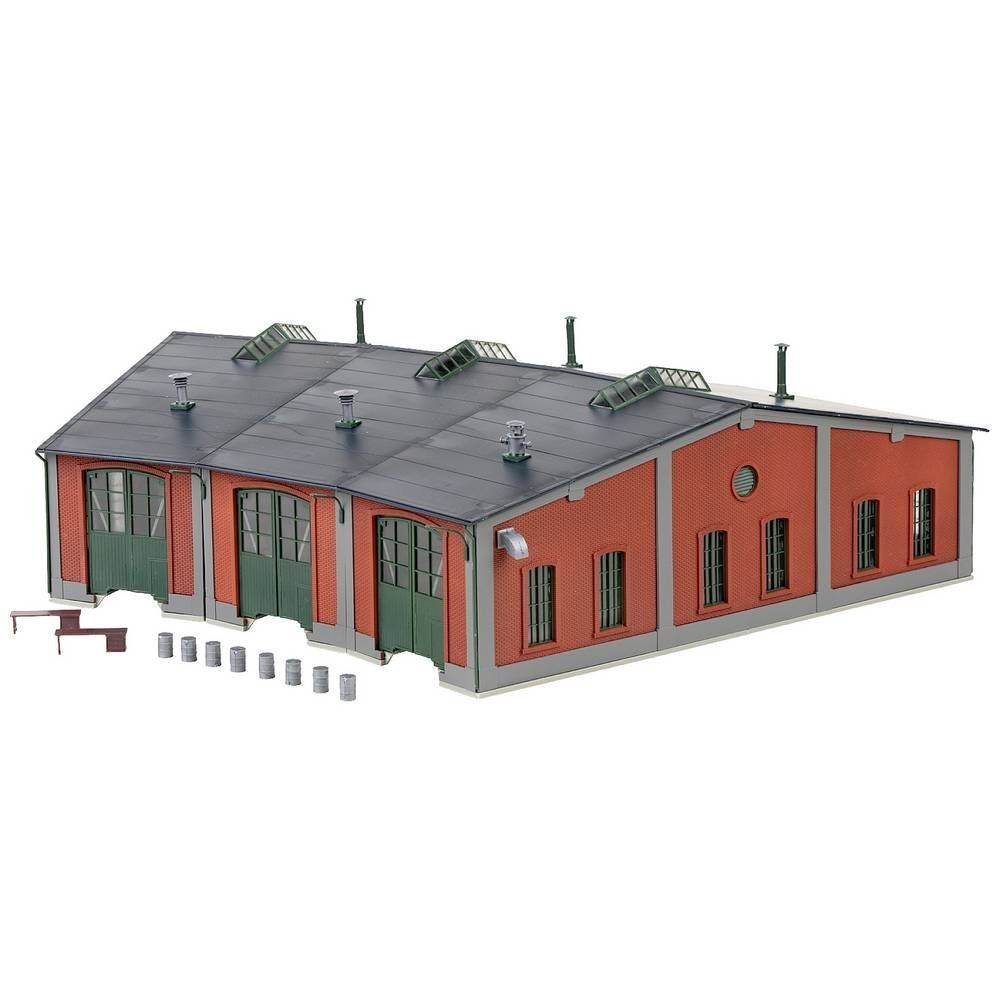 Modelleisenbahn-Set H0 Bausatz Lokschuppen 12°