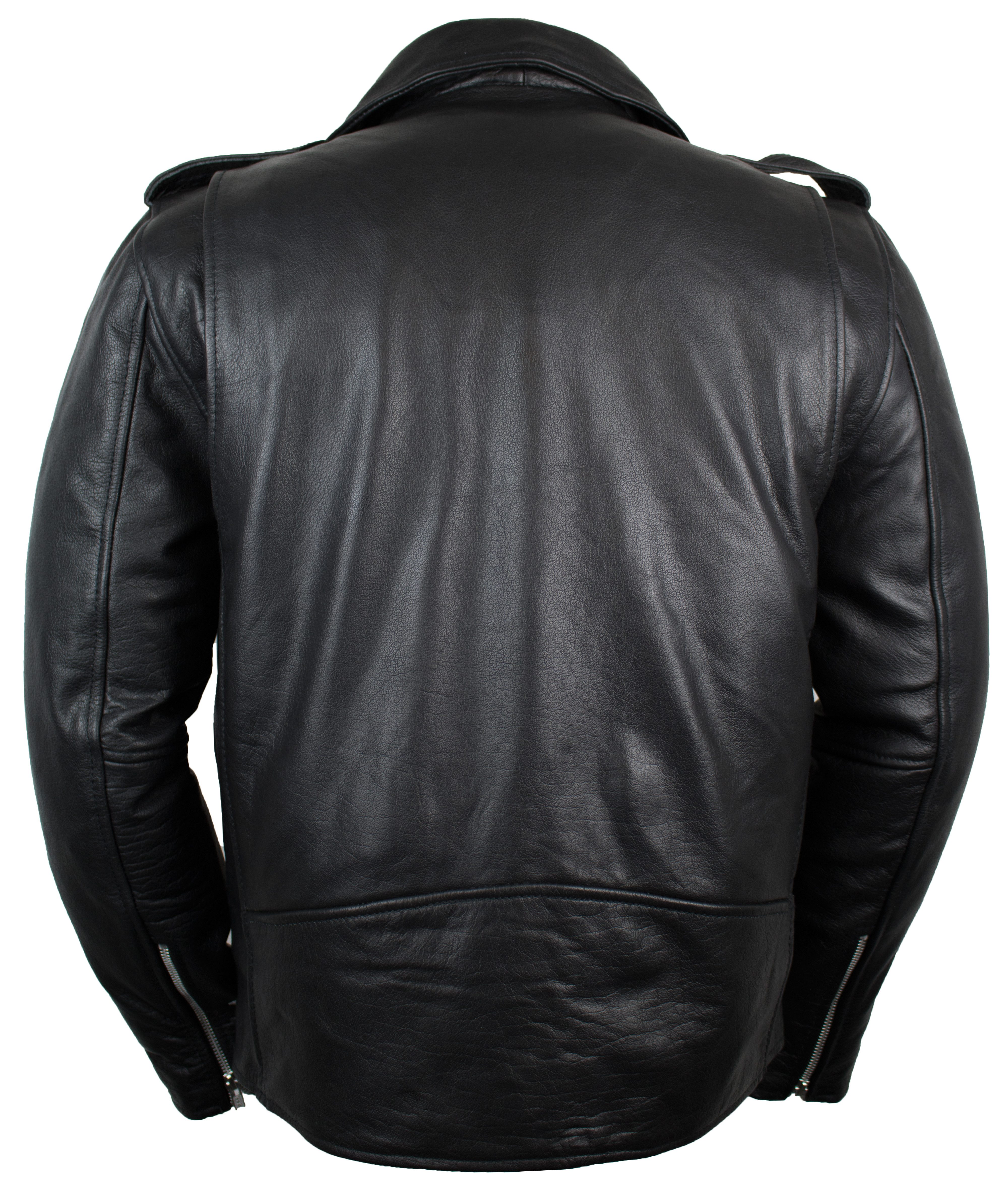 MDM Lederjacke Herren Biker Rocker Billy Motorrad Lederjacke mit Reverse Kr günstig online kaufen