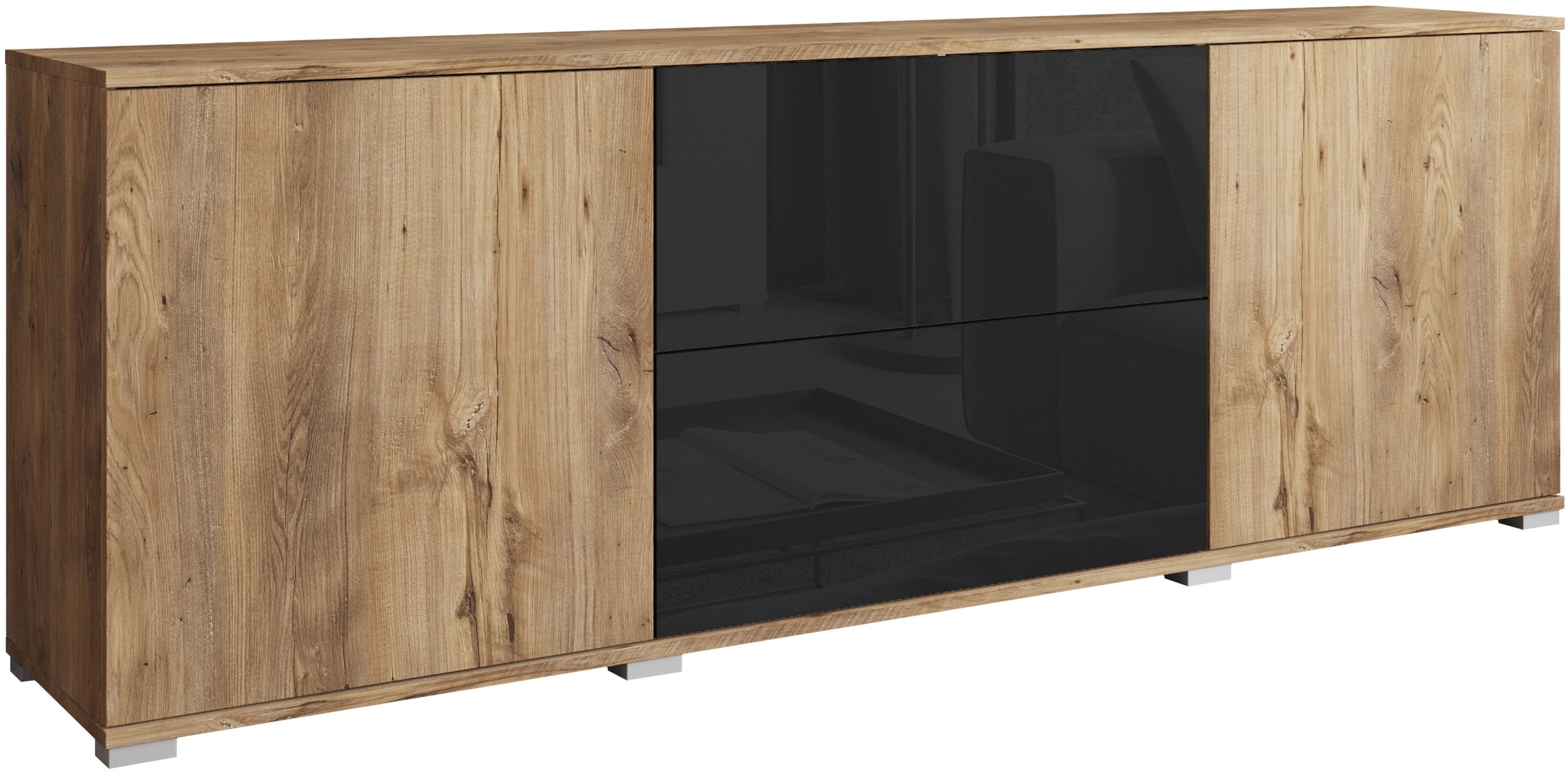 INOSIGN Lowboard "Kenia", (1 St.), 2 Türen, 2 Schubladen, Breite 180 cm, hö günstig online kaufen