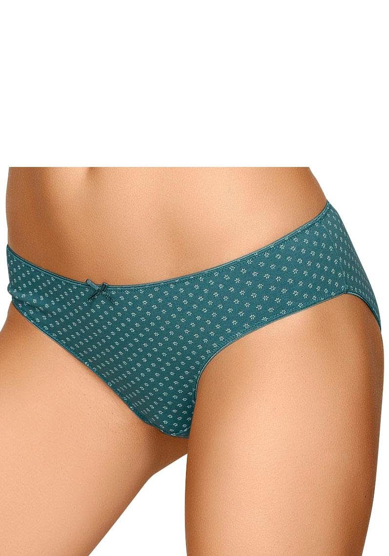 lila, (Packung, elastischer Bikinislip s.Oliver Baumwolle aus petrol, schwarz navy, 4-St)