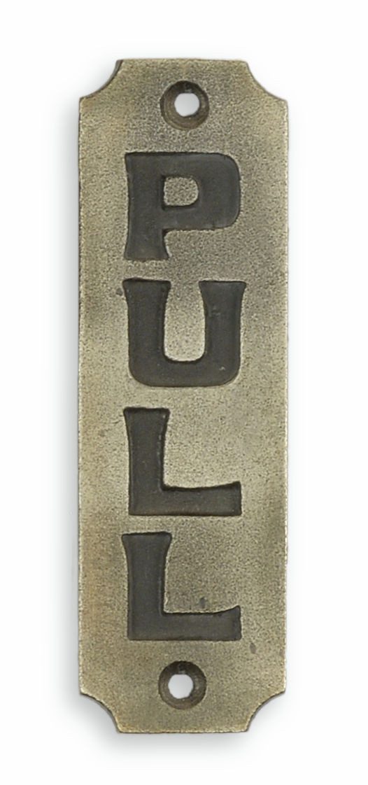 Aubaho Dekoobjekt Schild Ziehen Gusseisen Replikat Retro Design Dekoration