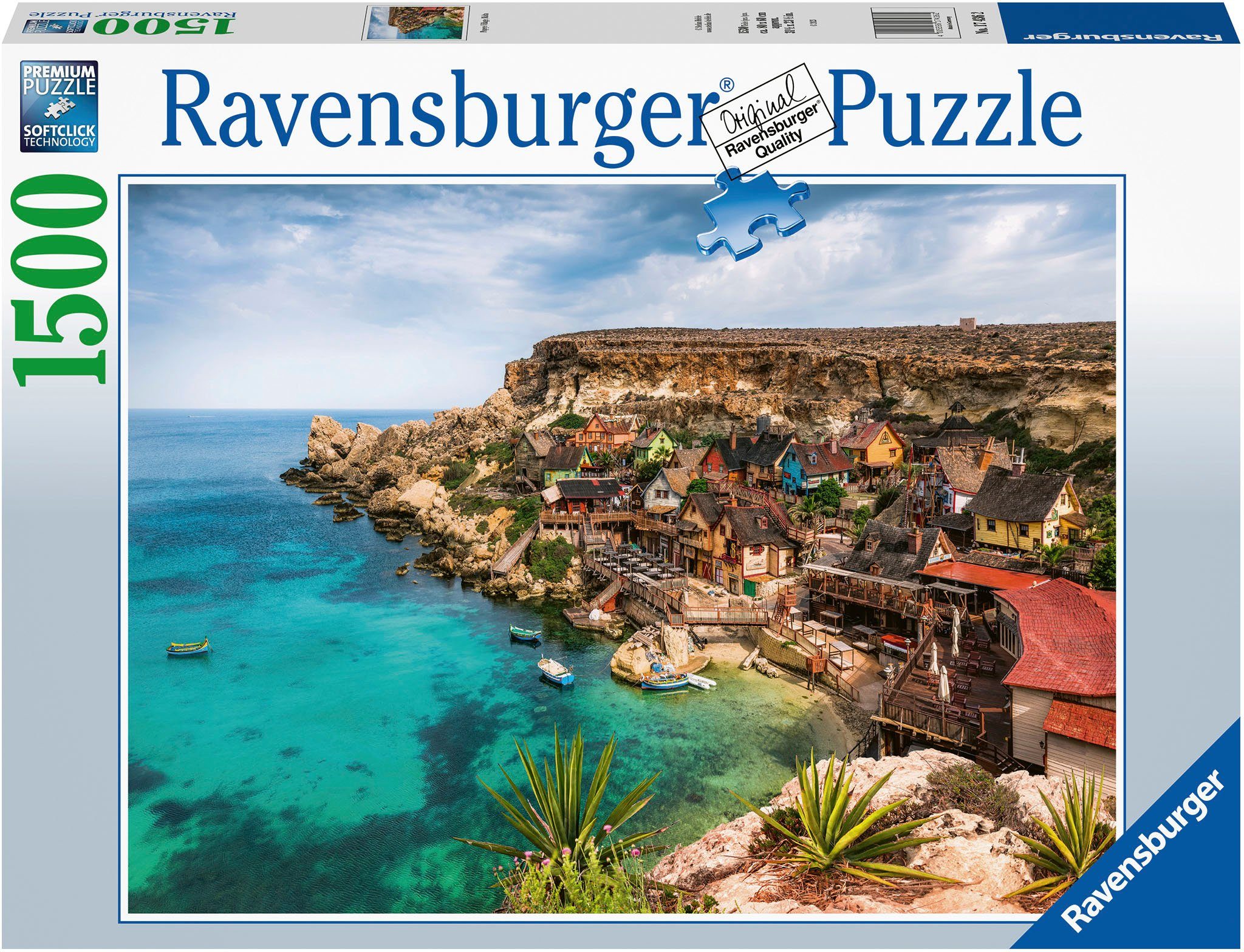 Ravensburger Puzzle Popey Village, Malta, 1500 Puzzleteile, Made in Germany; FSC®- schützt Wald - weltweit
