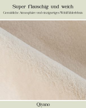 Teppich Kurzflorteppich Moana 100 Elfenbein 80 x 150 cm, Qiyano, Höhe: 12 mm
