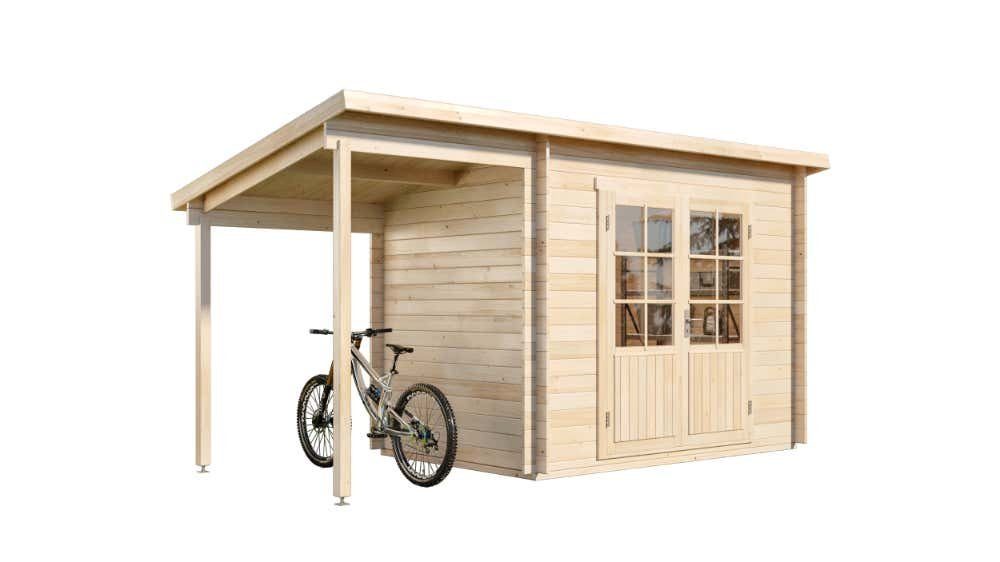 Thumbnail - Alpholz Gartenhaus Martina-28 mit Schleppdach, BxT: 450x225 cm