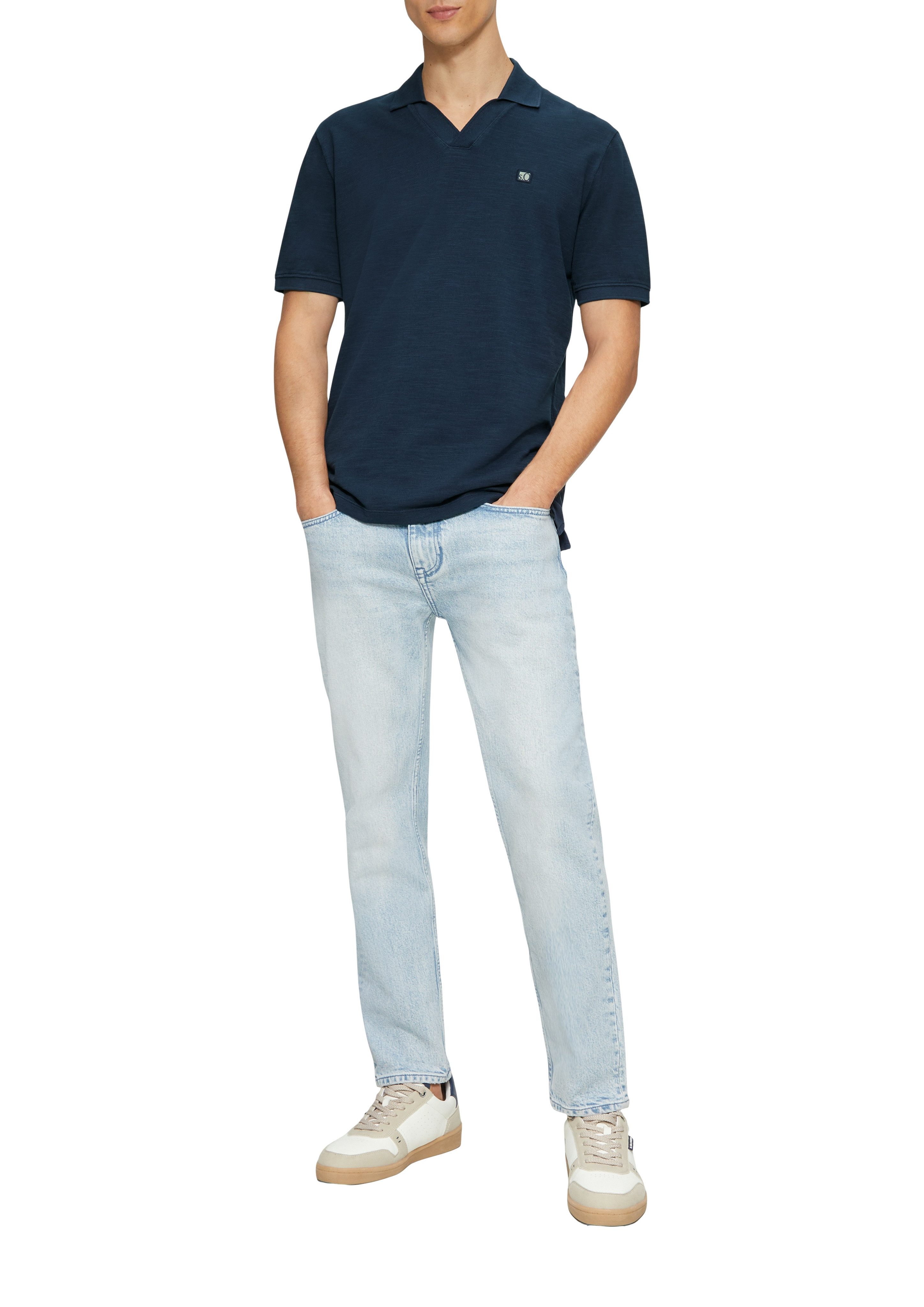 s.Oliver Poloshirt mit Logo Stickerei günstig online kaufen