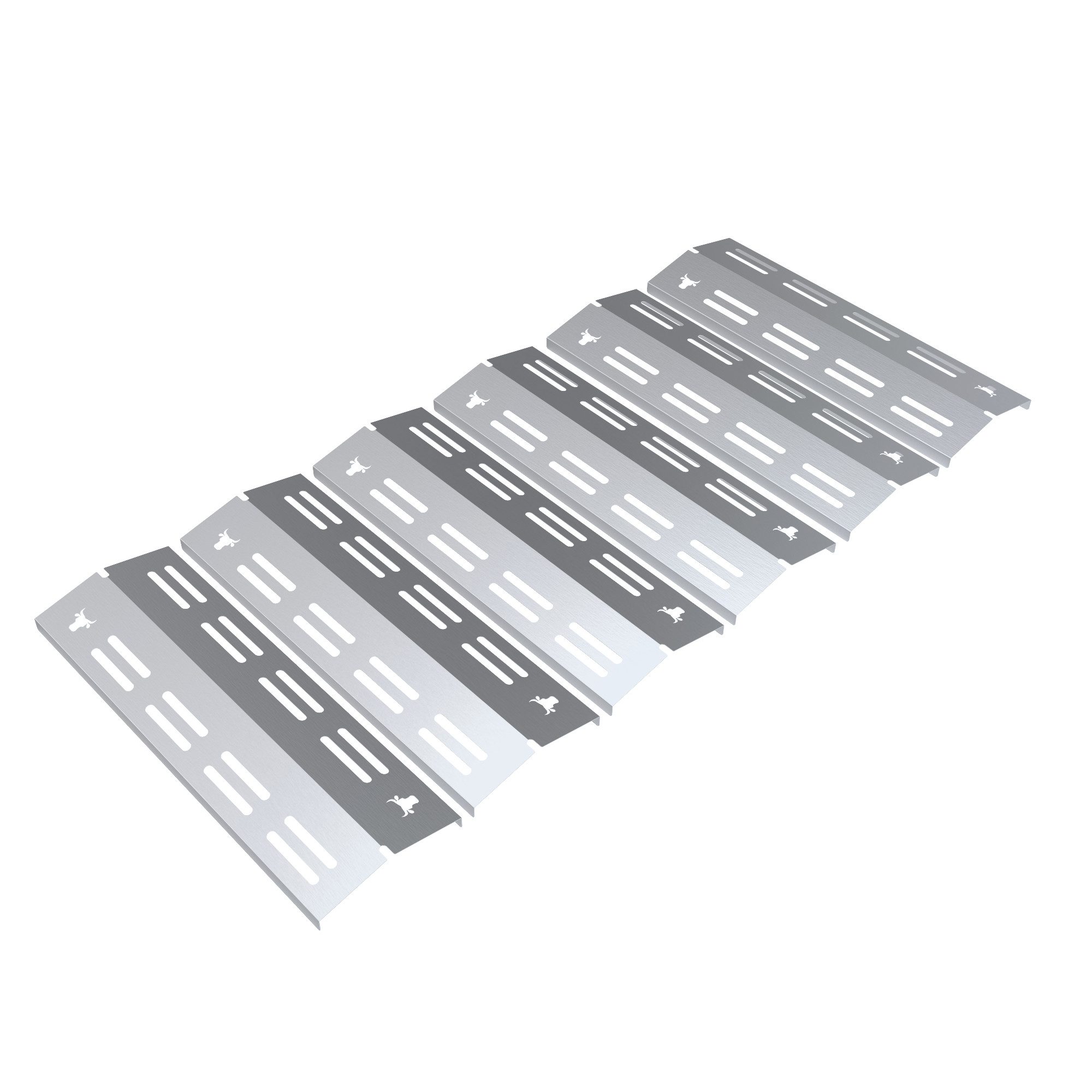 tuning-art Grillerweiterung GA46 Brennerabdeckung Set Edelstahl für Enders Boston 6