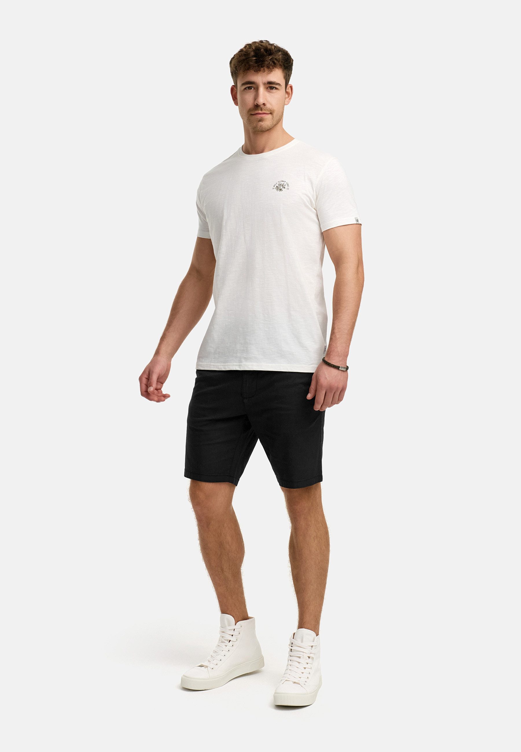 Indicode T-Shirt Herren INAsbjorn Shirt Tee Herrenshirt T-Shirt mit hochwertig verarbeiteten Details