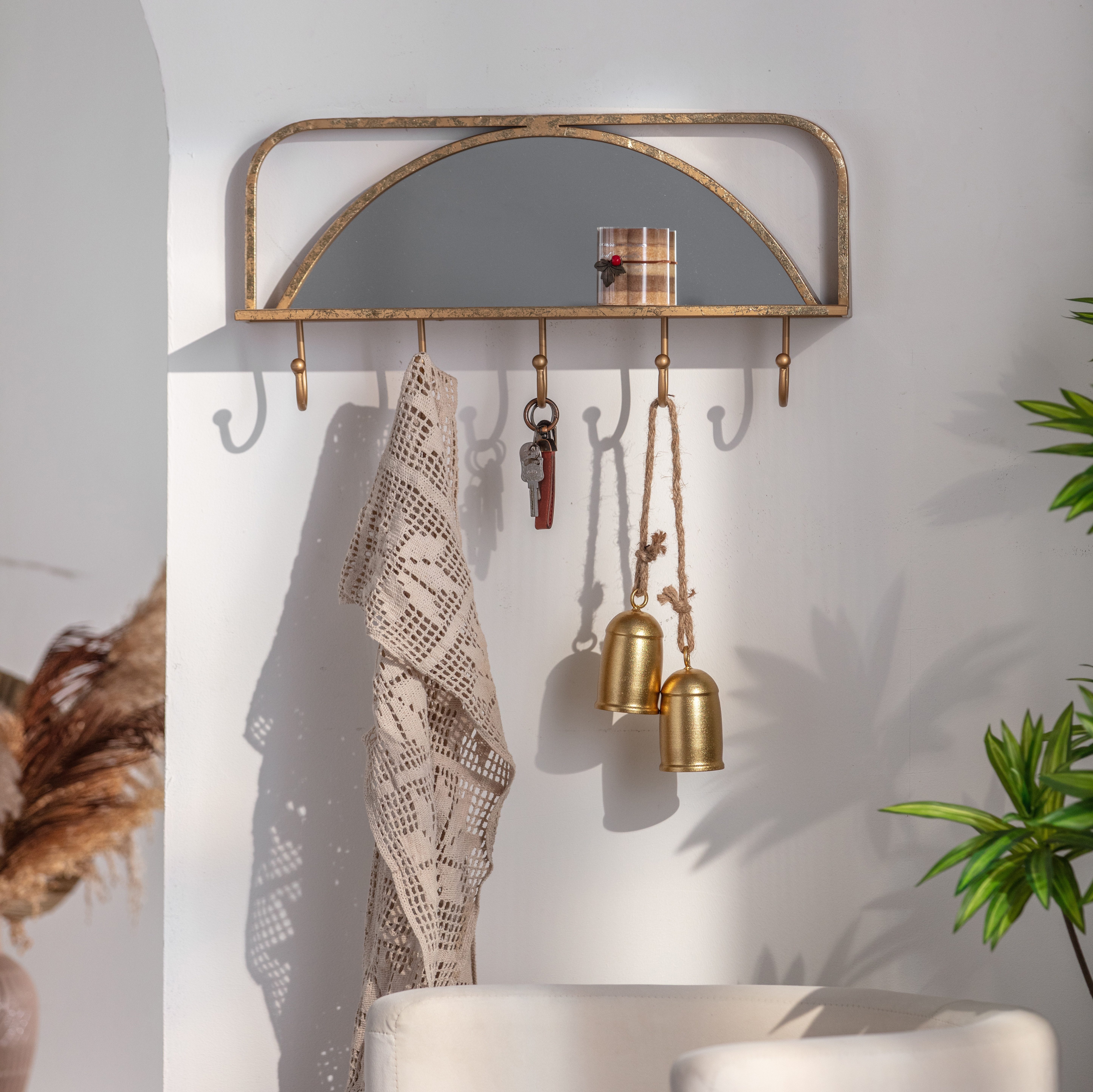 K&L Wall Art Wandspiegel Metall Wandregal günstig online kaufen