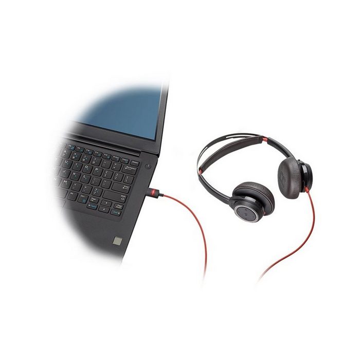 Poly PLANTRONICS BLACKWIRE 7225 BW7225 USB-A BLACK WW HiFi-Kopfhörer