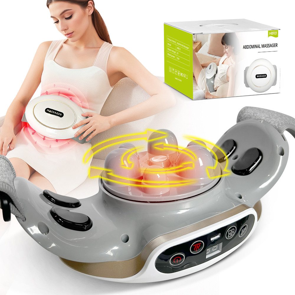 Forrlite Massagegerät Bauchmassagegerät Massagegerät mit Wärmefunktion zur Ganzkörpermassage, Elektrische Rückenmassagegeräte, Nackenmassagegeräte, Geschenke für Männer Frauen