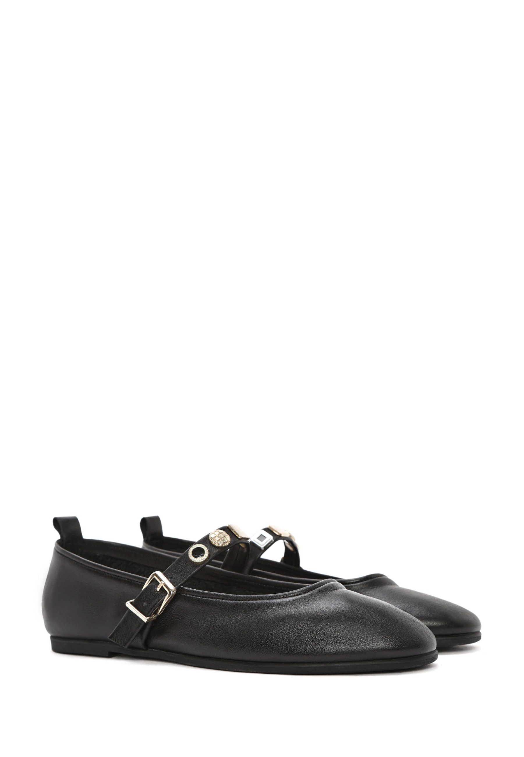Derimod Damen Ballerinas aus Leder Ballerina
