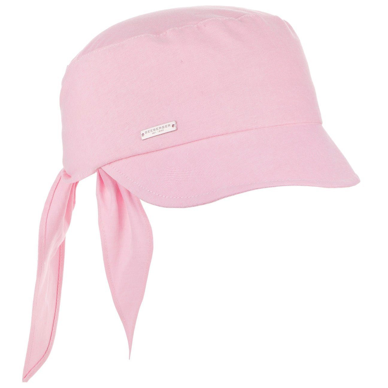 Baumwollcap rosa mit (1-St) Schirm Seeberger Visor