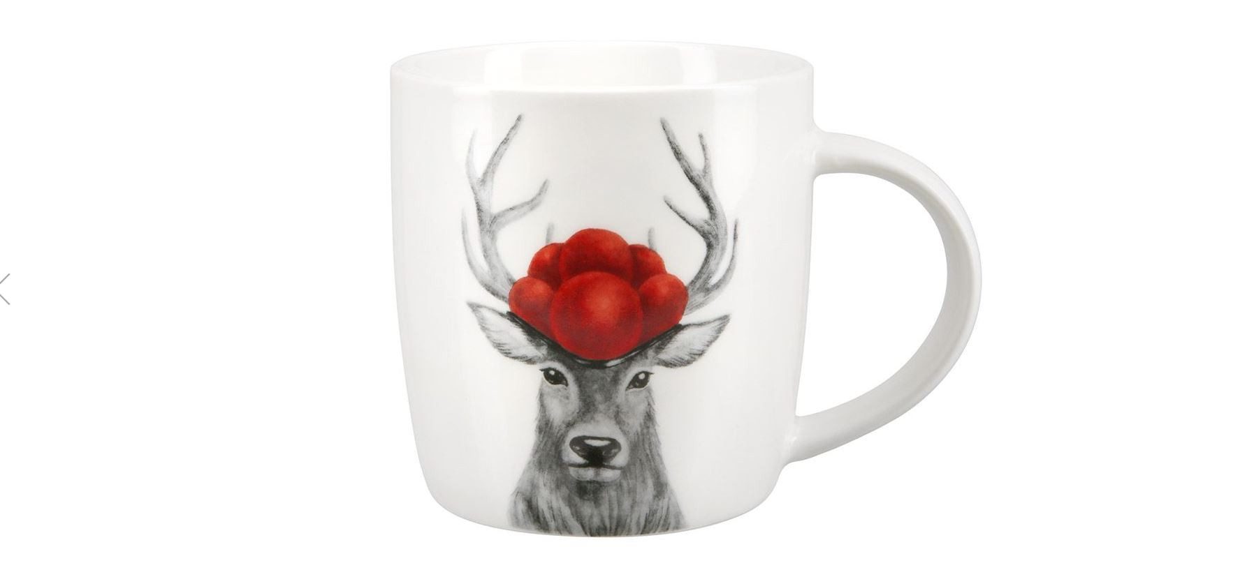 GILDE Tasse Tasse mit Hirsch und Schwarzwaldhut, Mit Aufdruck