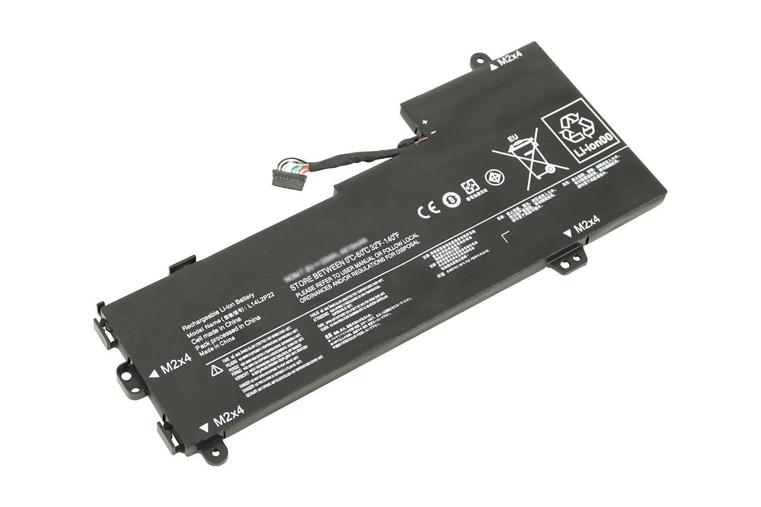 PowerSmart NLV096.72P E31-70, für 510S, E31-80, L14L2P22, Ersatz PC V) IdeaPad IdeaPad LENOVO Laptop-Akku 3800 510S-13IKB Li-Polymer (7,6 mAh