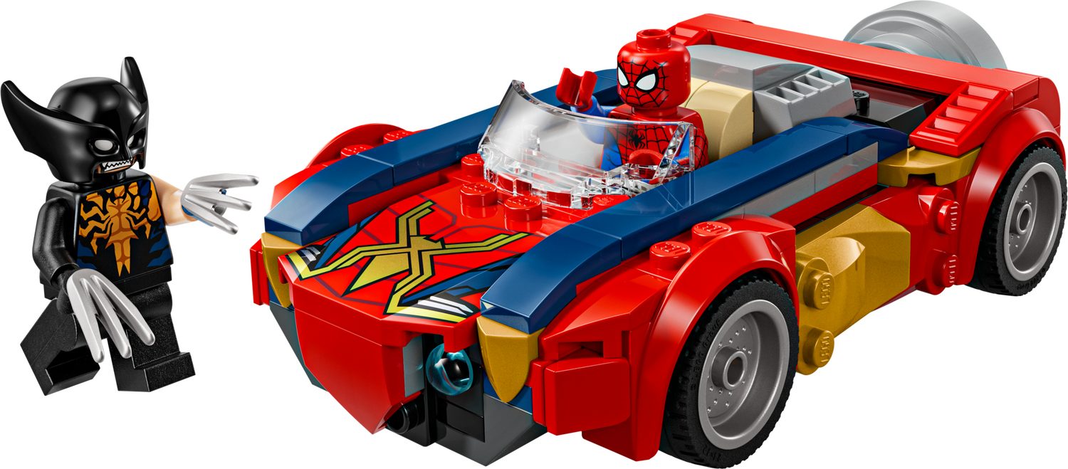 LEGO® Marvel 76336 Spider-Man Auto vs. Venomized Wolverine Spielbausteine, (Set, 134 St., Set)