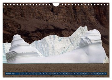 CALVENDO Wandkalender Berge aus Eis (Wandkalender 2025 DIN A4 quer), CALVENDO Monatskalender