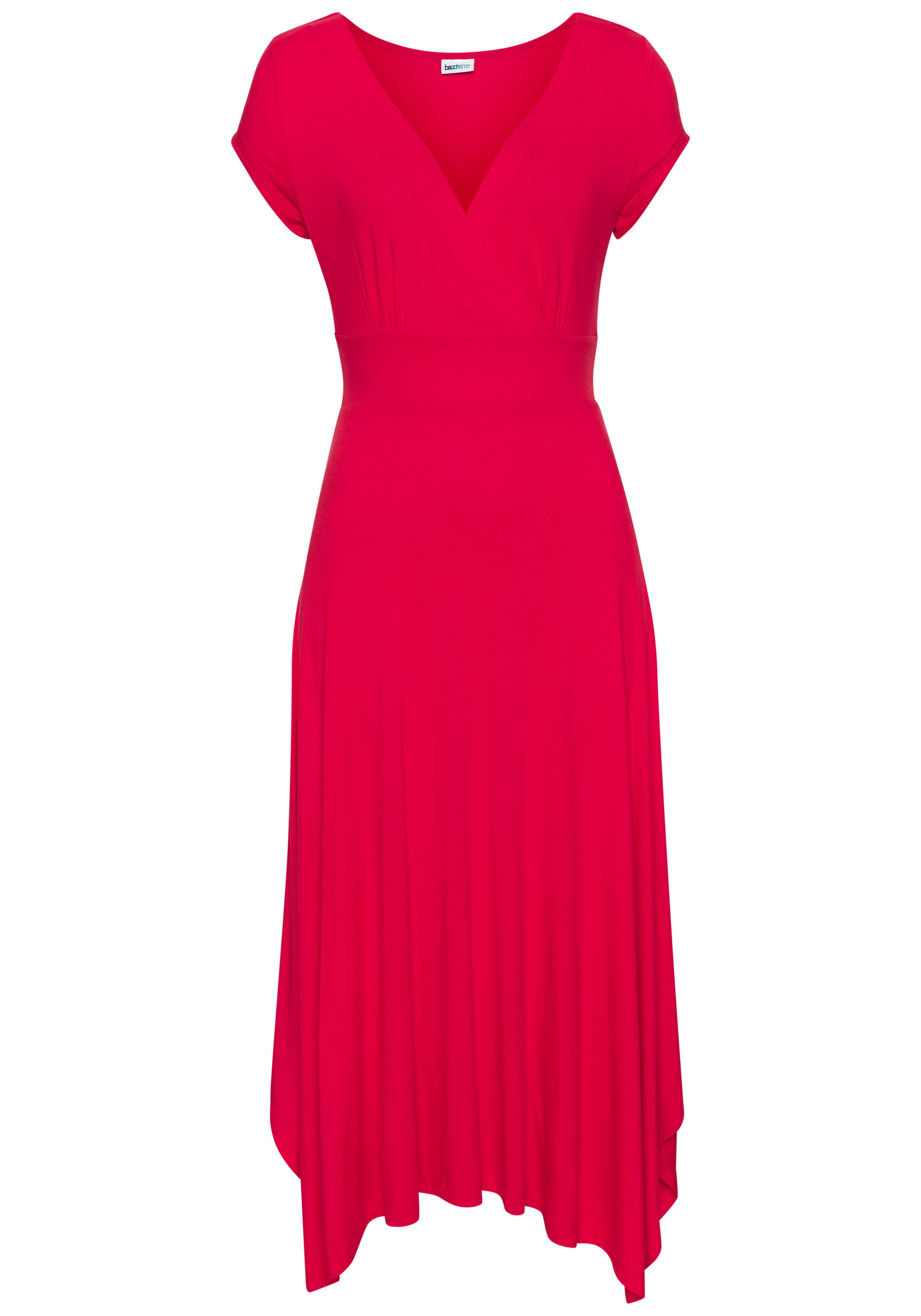 Beachtime Sommerkleid mit Zipfelsaum und Schleife, günstig online kaufen