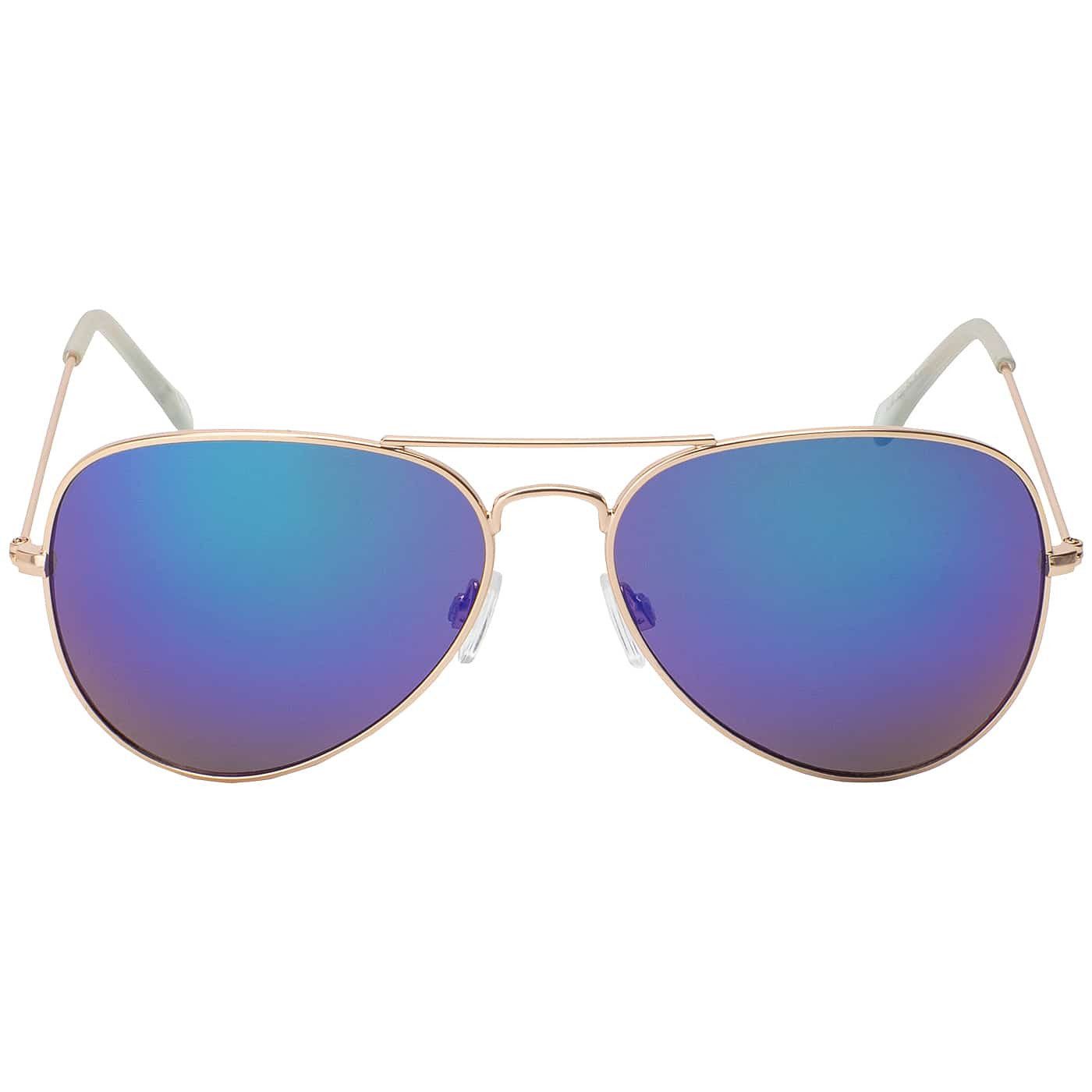 BEZLIT Eyewear Pilotenbrille Damen Herren Piloten Sonnenbrille mit Metallrahmen (1-St) mit schwarzen Linsen