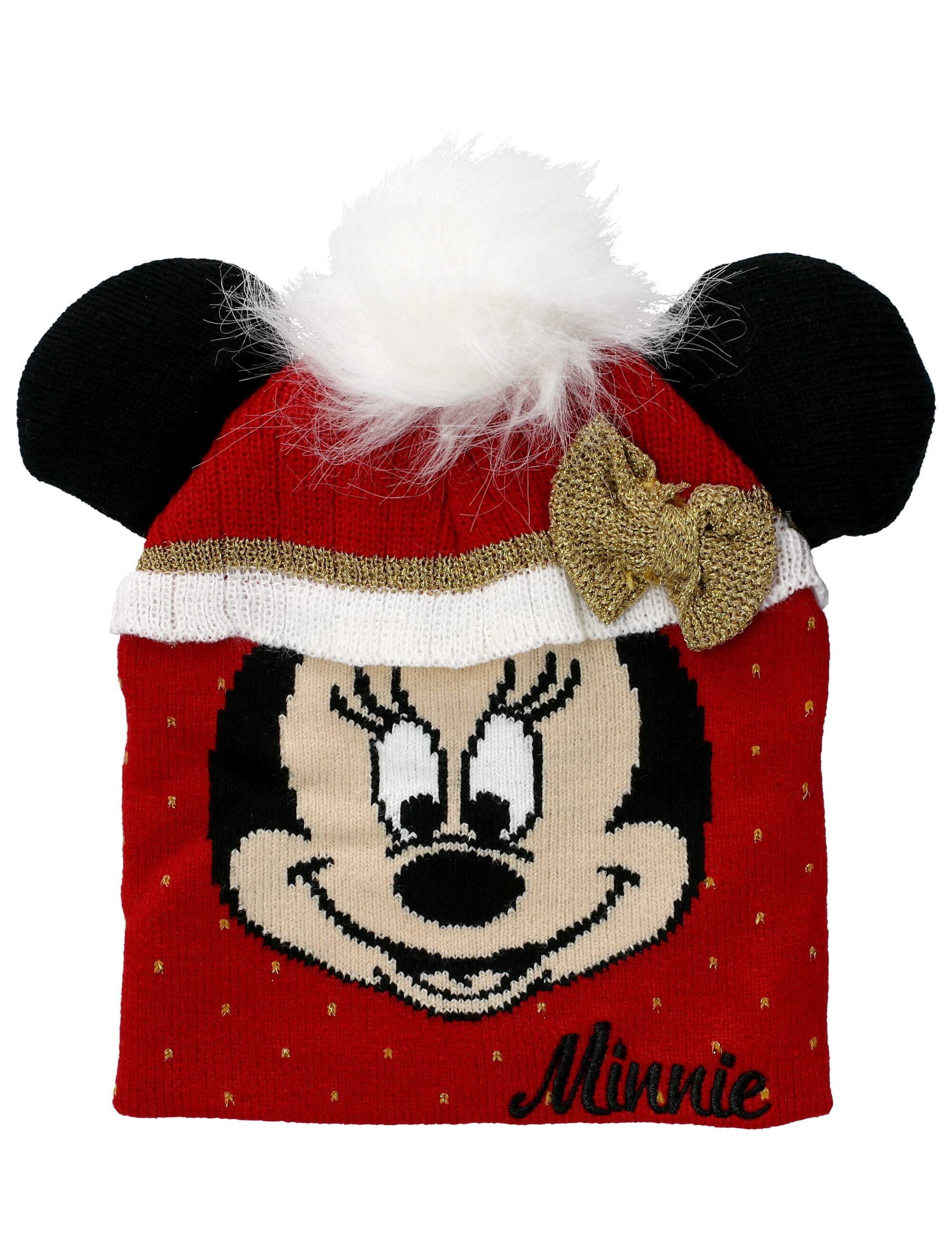 Disney Erstlingsmütze Mütze Minnie rot 1-St., Mütze (Mütze, Mouse einzel)