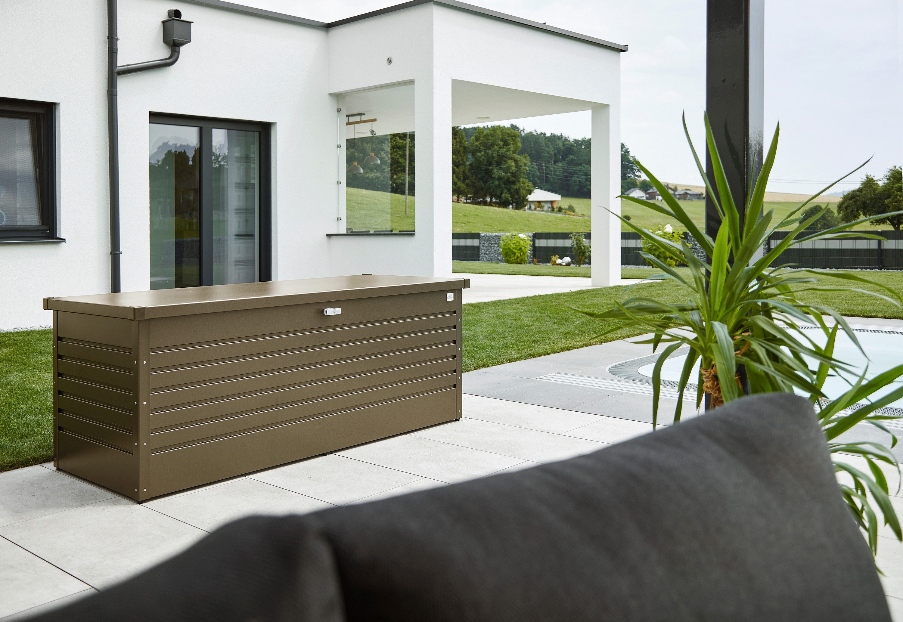 Biohort Aufbewahrungsbox Freizeitbox 180, BxTxH: 181x79x71 cm, bronzefarben metallic