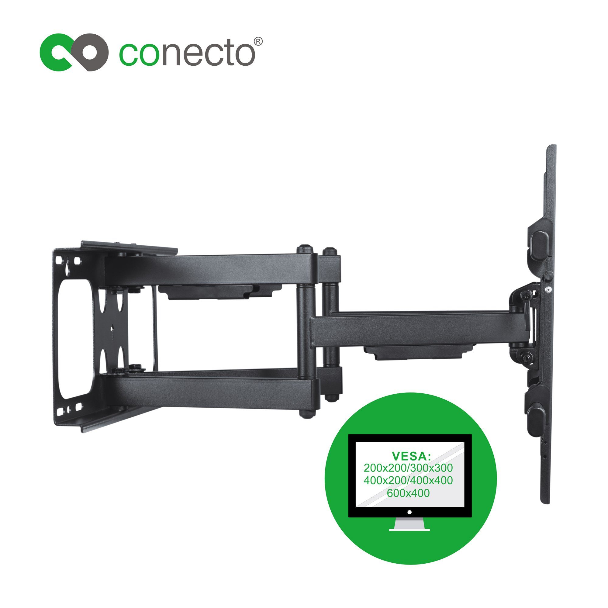 conecto TV Wandhalter für Monitor TV-Wandhalterung, schwenkbar) LED Zoll, 70 & Fernseher LCD (bis neigbar