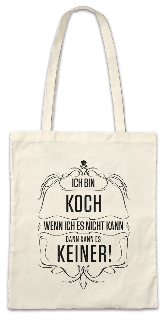 Beuteltasche Ich Bin Koch Stofftasche Arbeit Beruf Chef Meister Sterne Profi Hobby