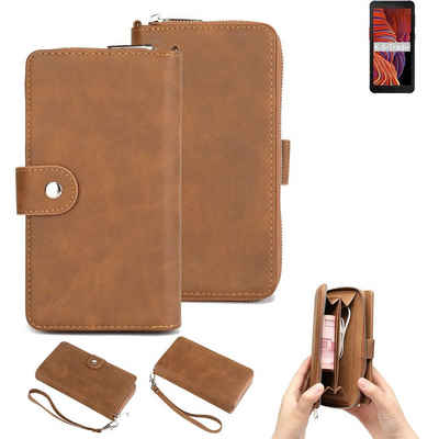 K-S-Trade Handyhülle für Samsung Galaxy XCover 5, Handyhülle Schutzhülle & Portemonnee Tasche Handytasche Case Etui