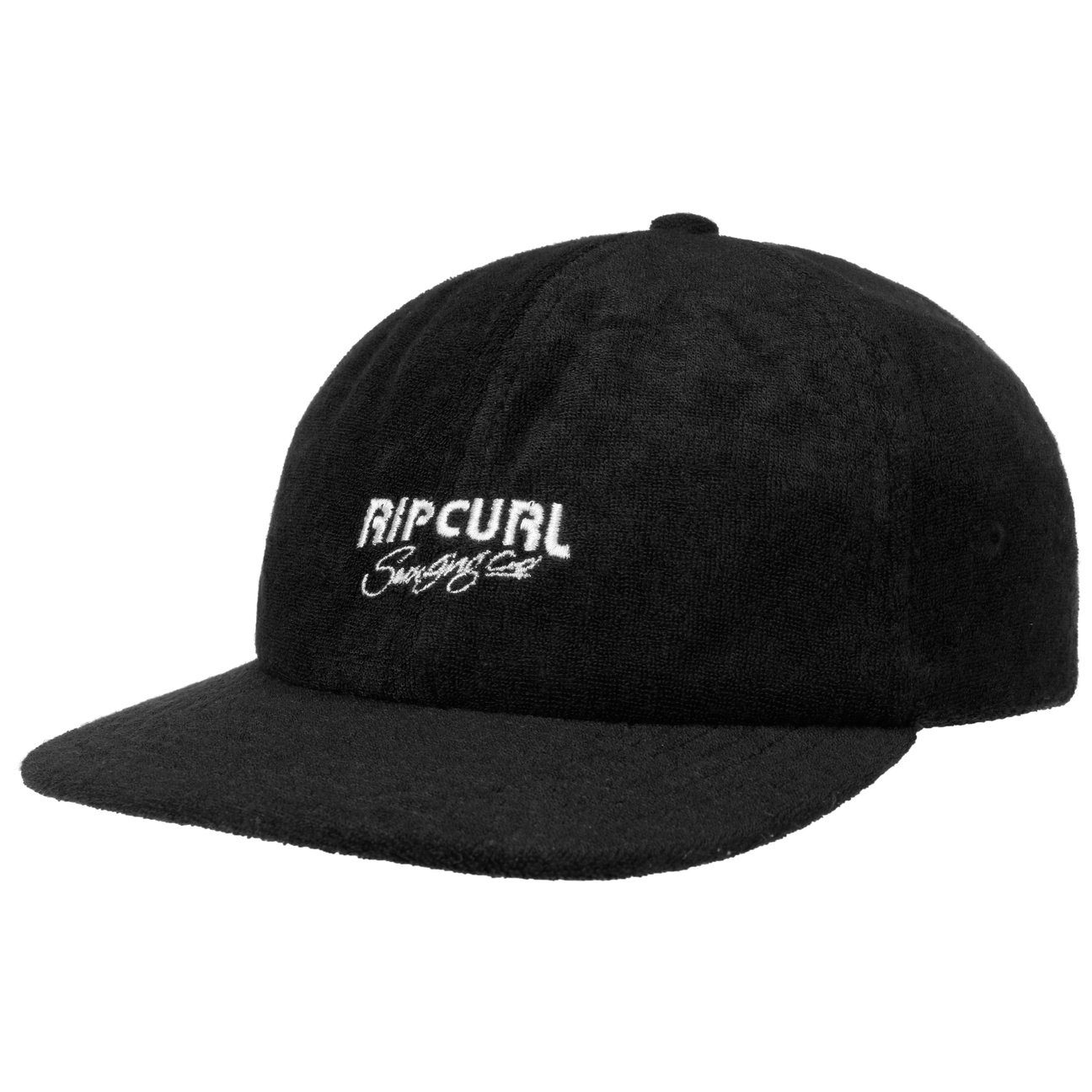Baseball Cap schwarz Rip Basecap Metallschnalle (1-St) Curl