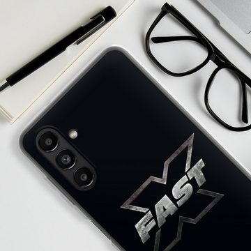 DeinDesign Handyhülle Fast & Furious Logo Offizielles Lizenzprodukt Fast X Logo Metal, Samsung Galaxy A04s Silikon Hülle Bumper Case Handy Schutzhülle